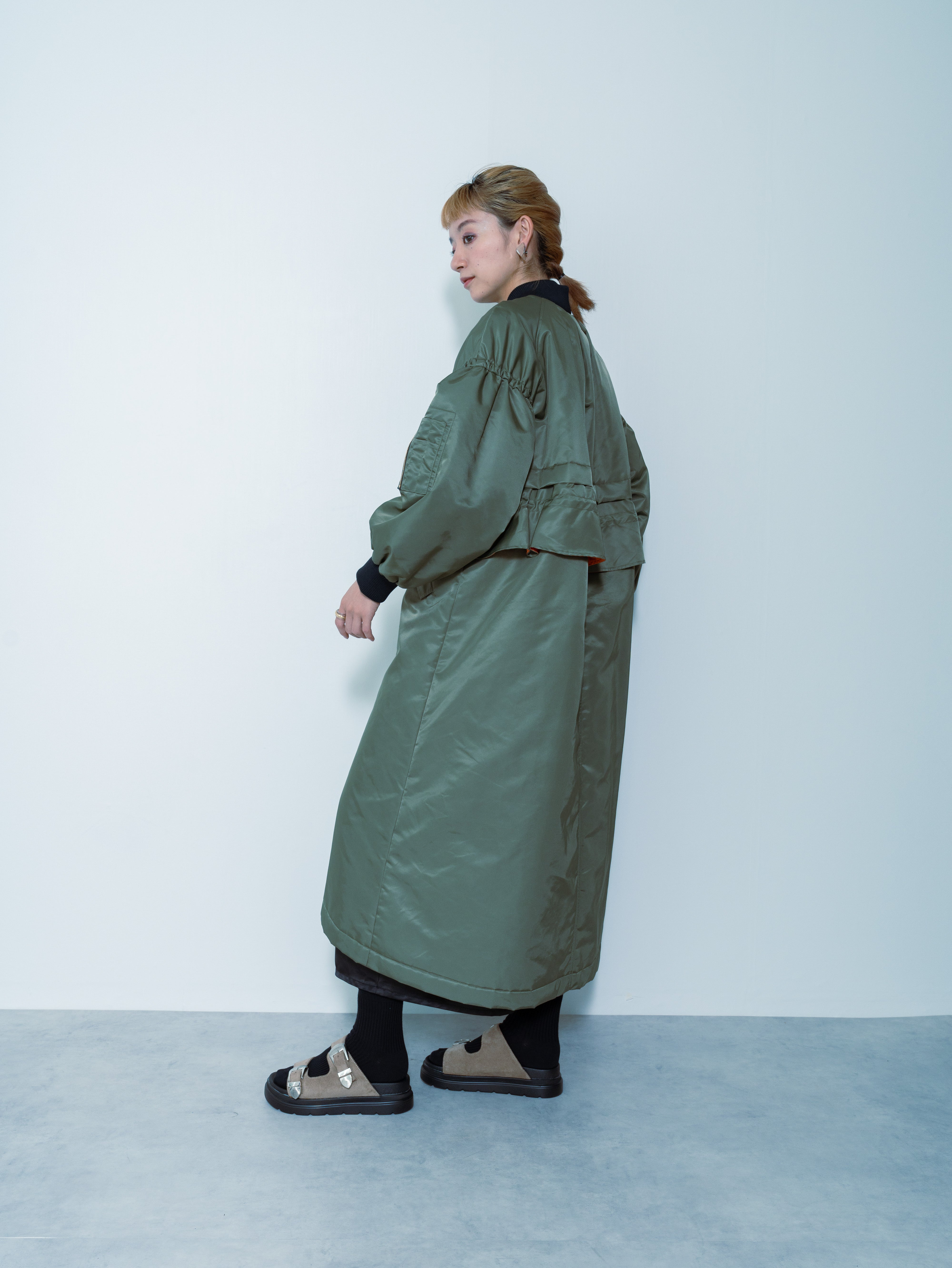 【24AW|DOLLUPOOPS】MA-1ロングコート　[600902]