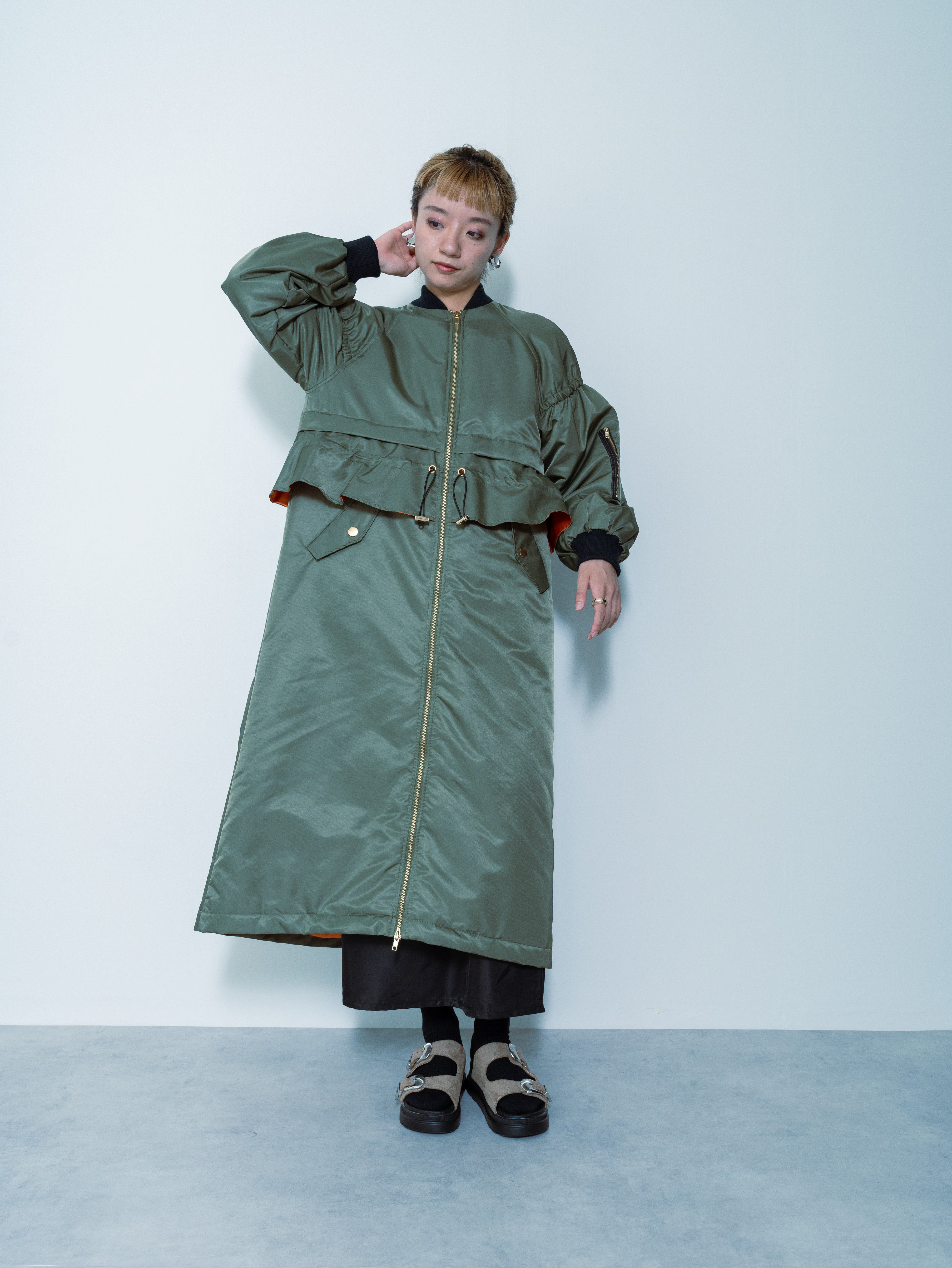 【24AW|DOLLUPOOPS】MA-1ロングコート　[600902]