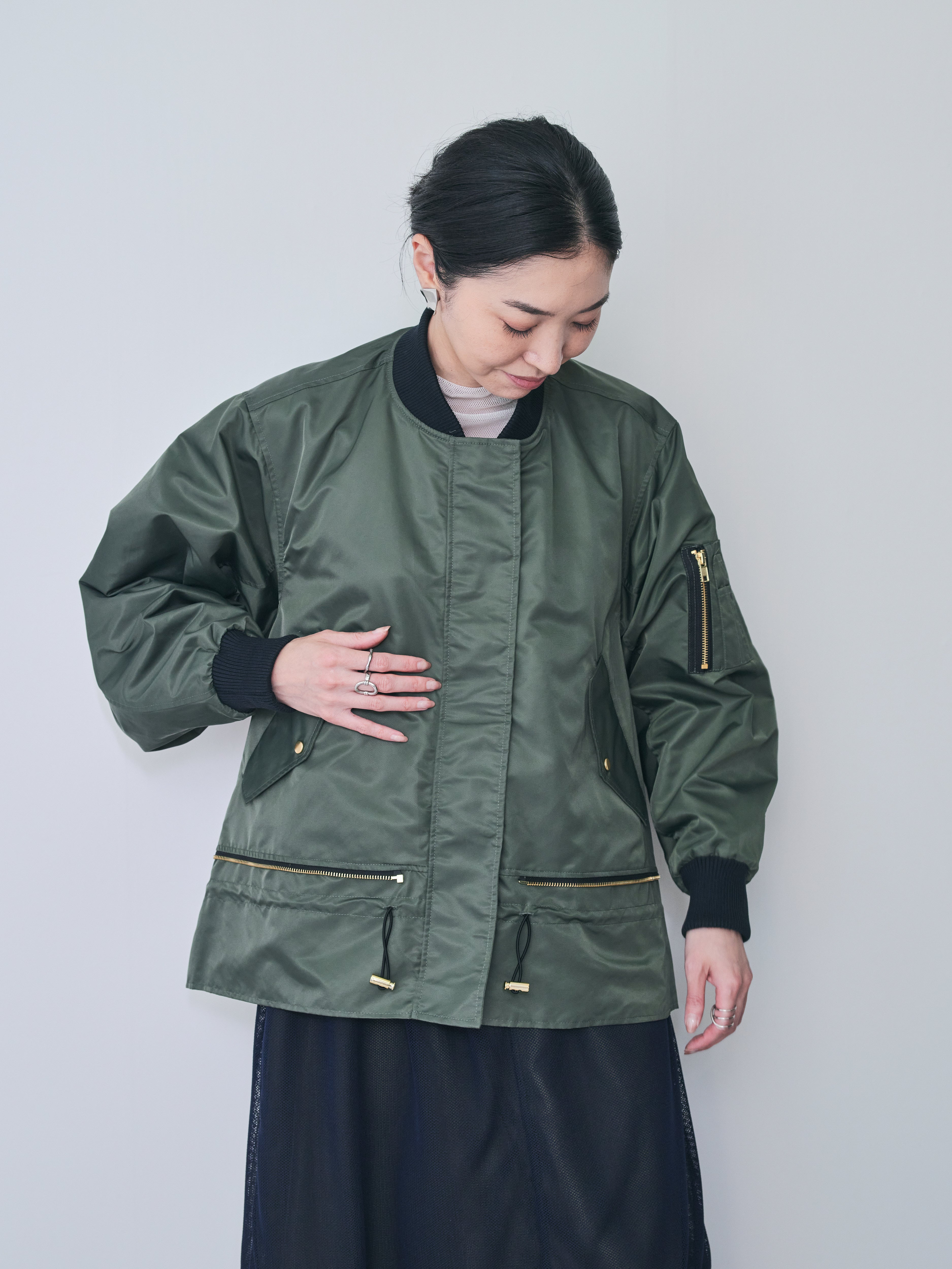 【24AW|DOLLUPOOPS】2WAY MA-1ブルゾン [601161]