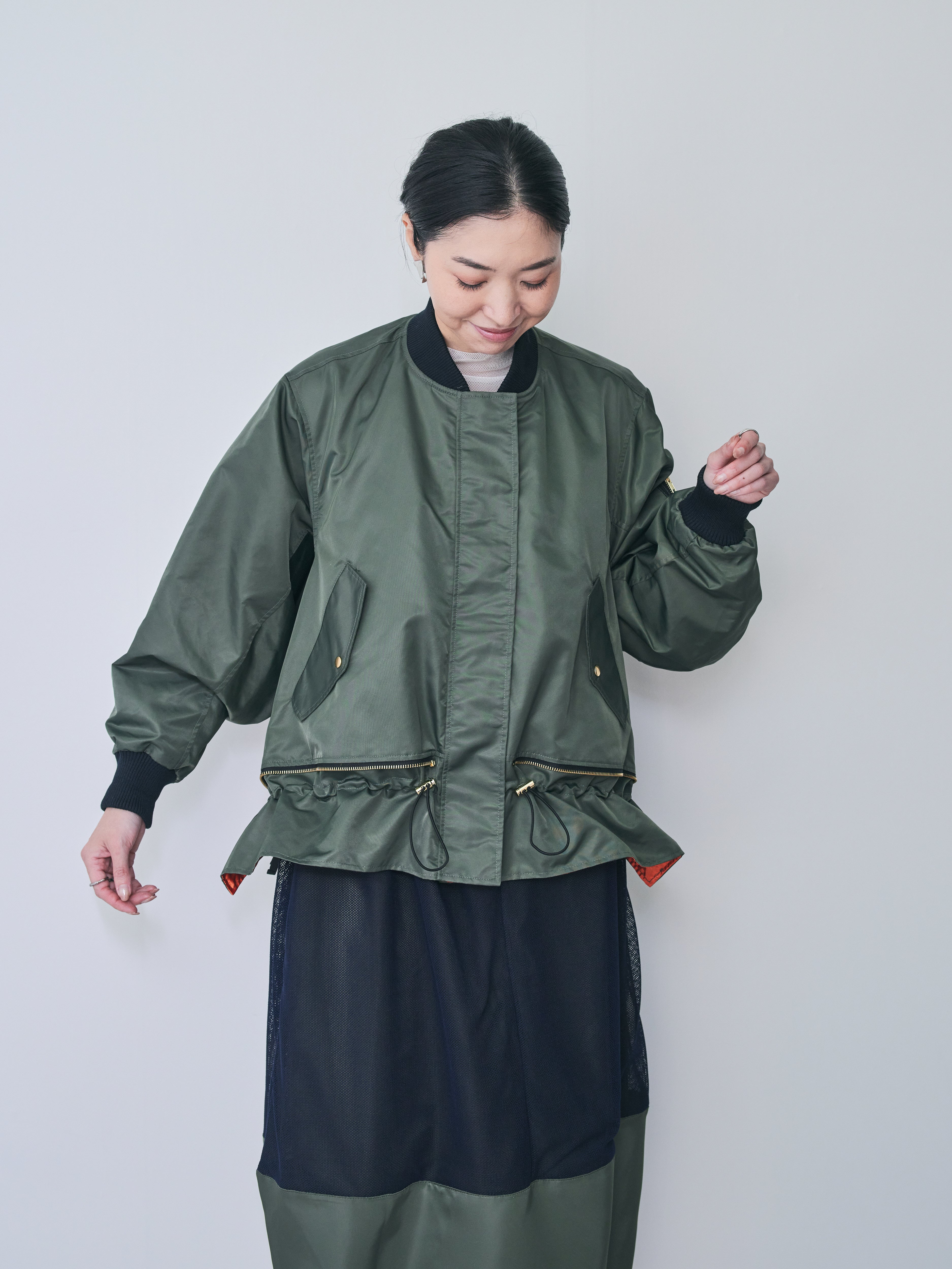 【24AW|DOLLUPOOPS】2WAY MA-1ブルゾン [601161]