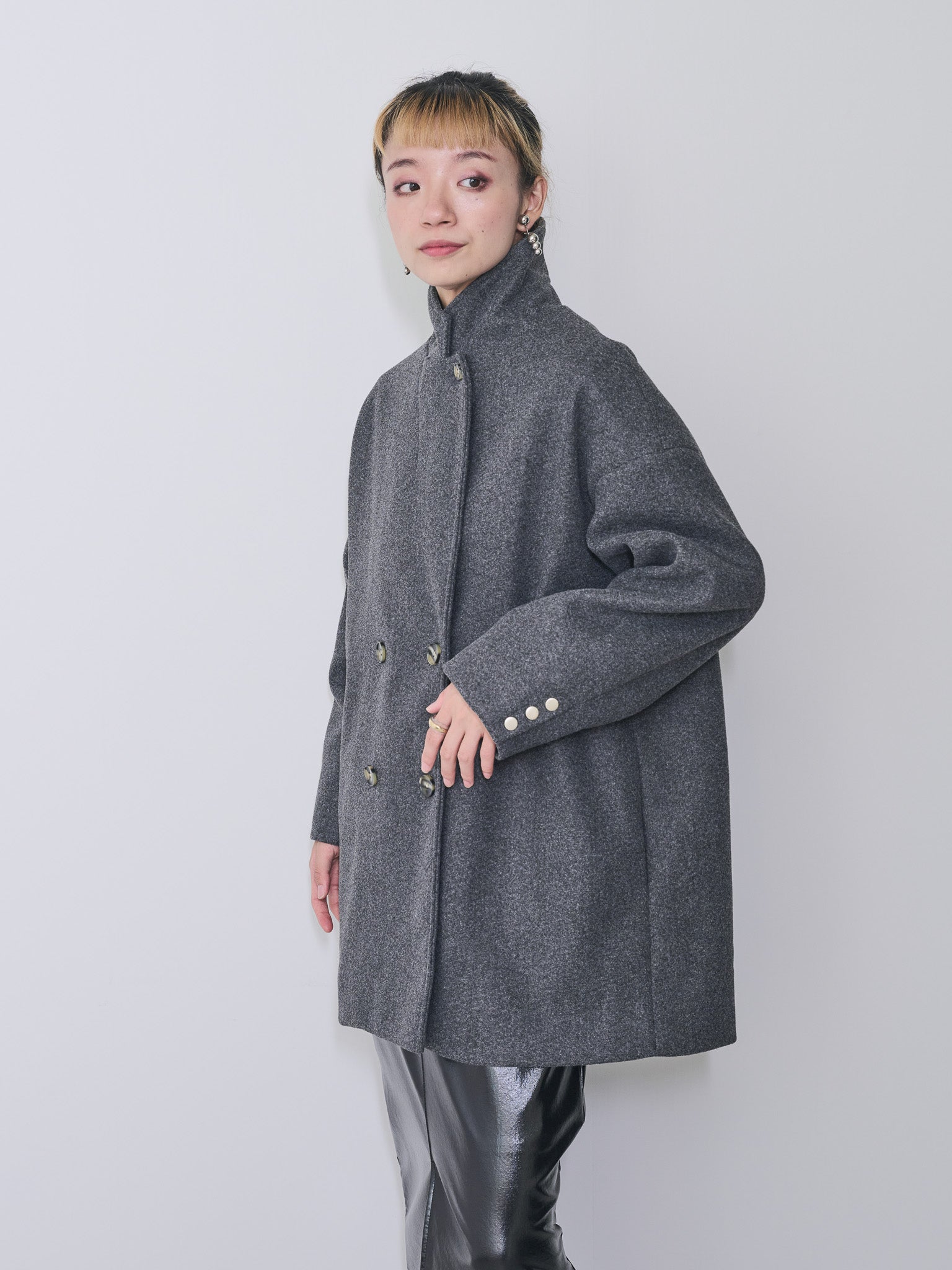 【24AW|TEVALT】4WAYカラーダブルジャケット  [605526]