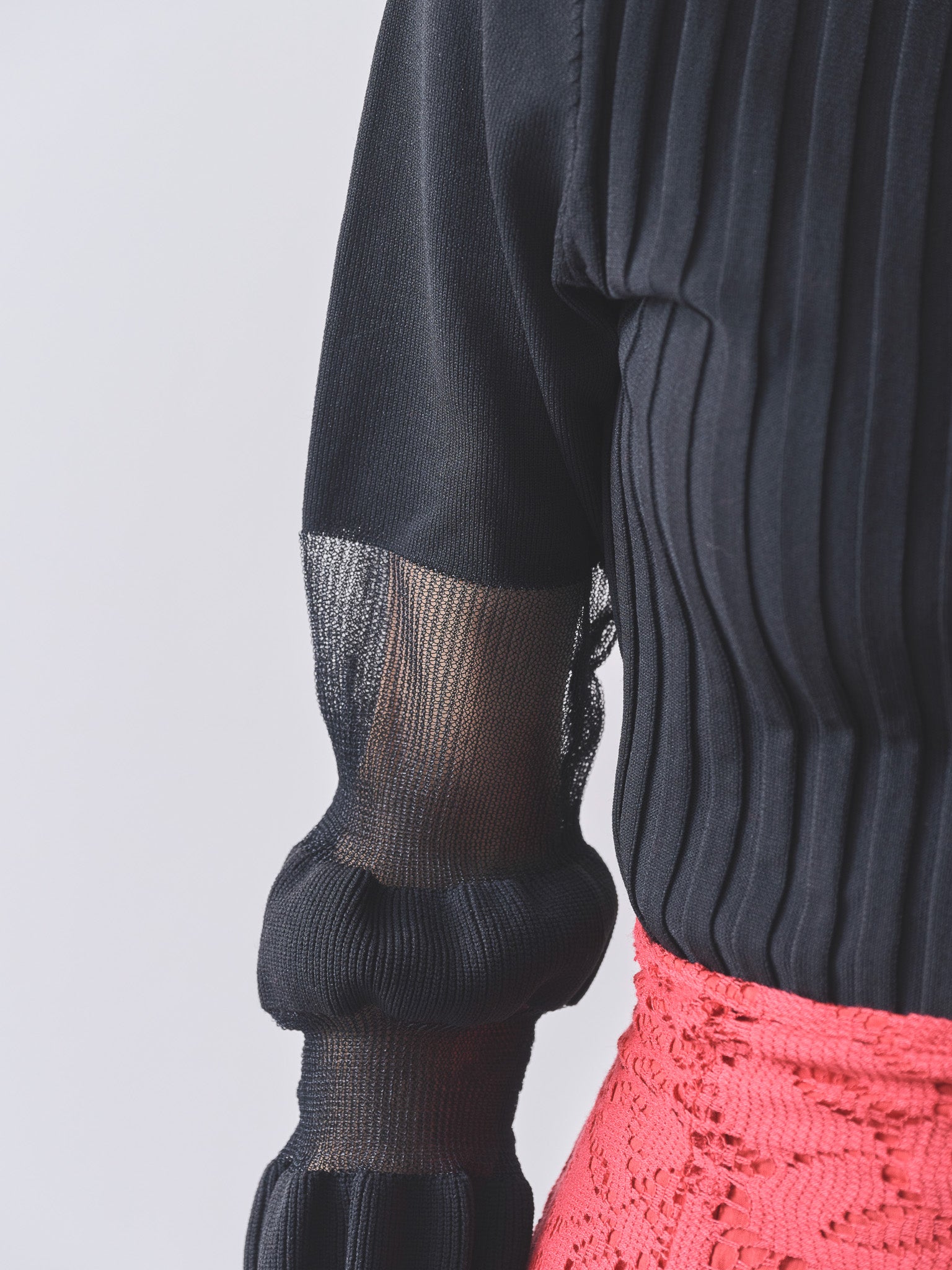 1st. SILVER WEEK SALE】ウェーブシアースリーブニット [605458