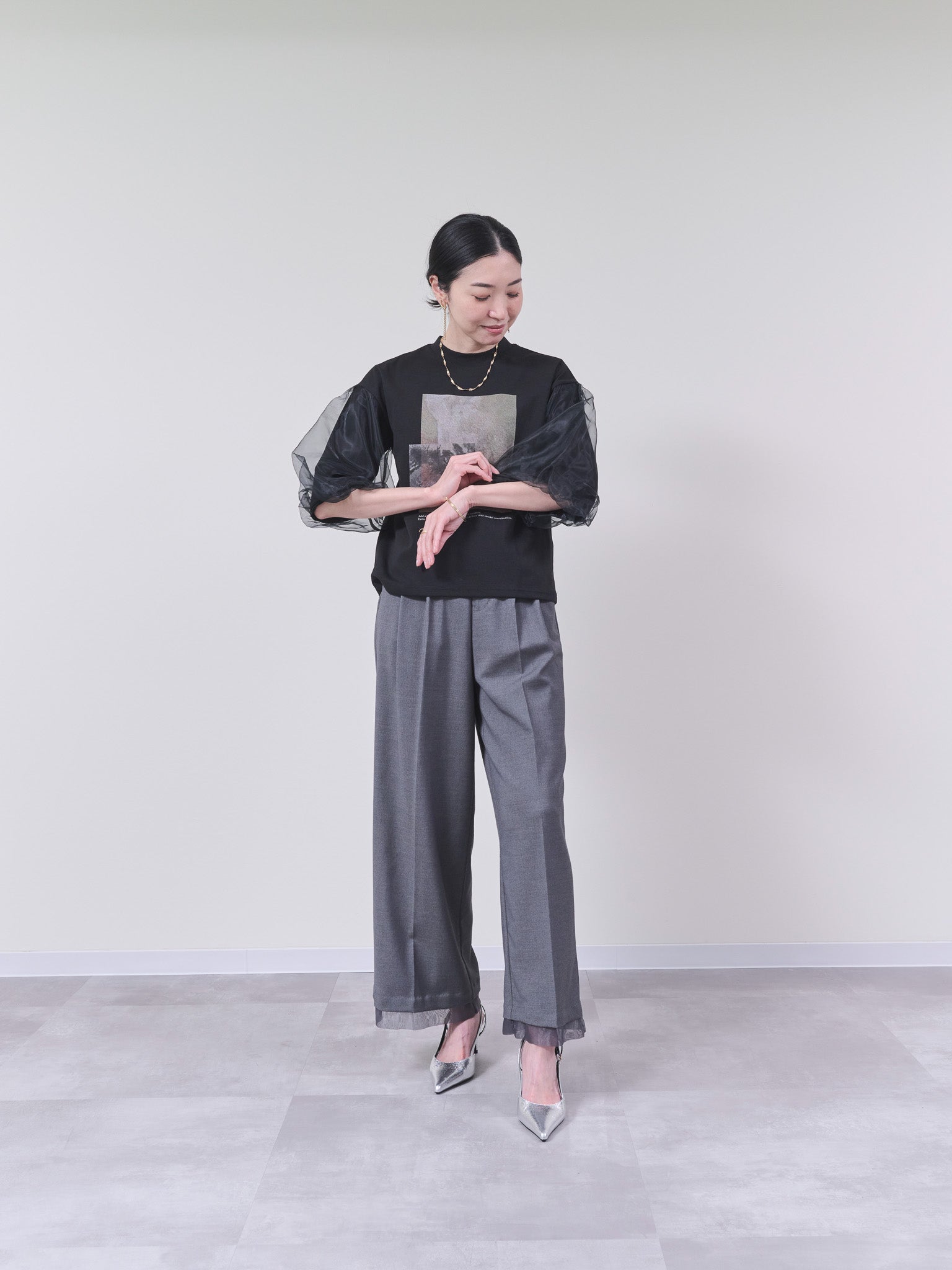 ヘムシアーパンツ　[605521] charcoal