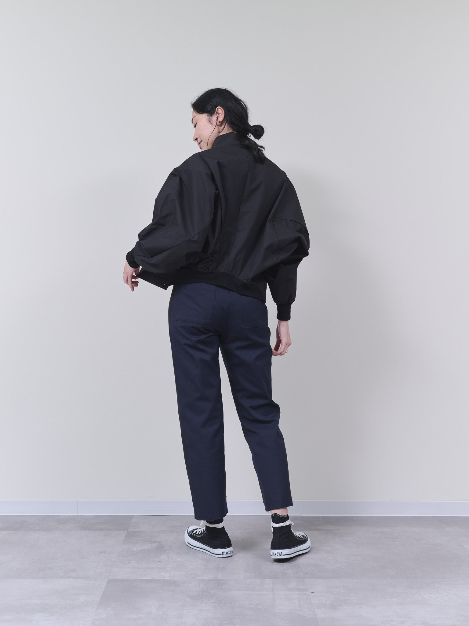2WAY MA-1シャツ [601277] black