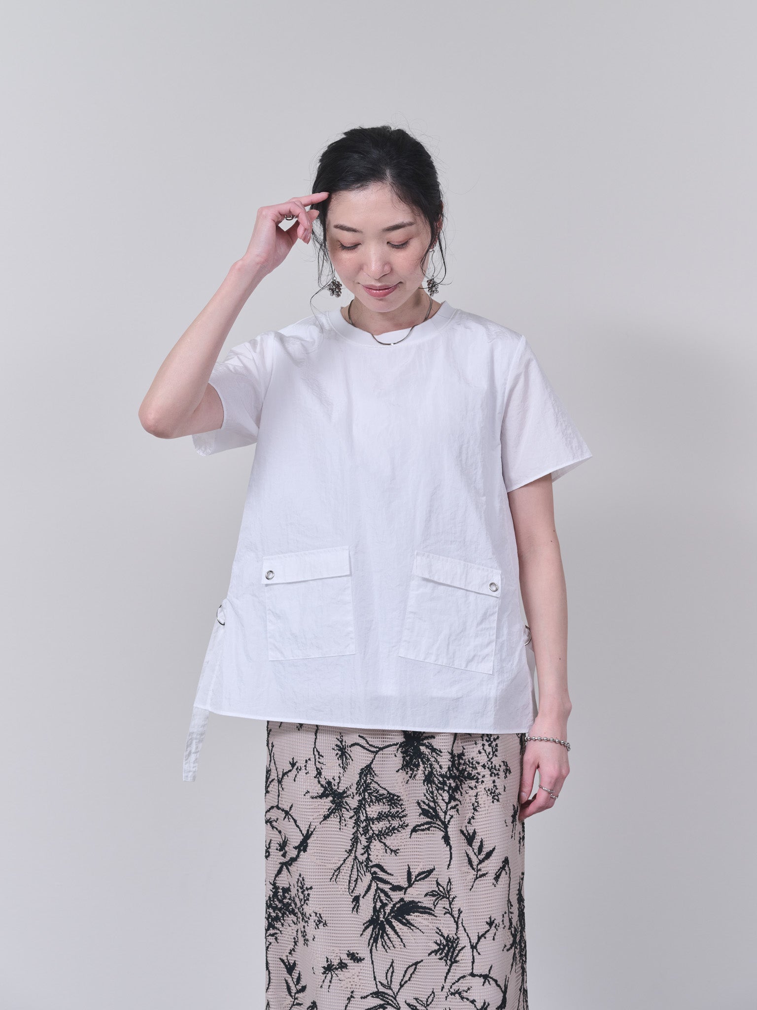 ミリタリーライクトップス [601268] white