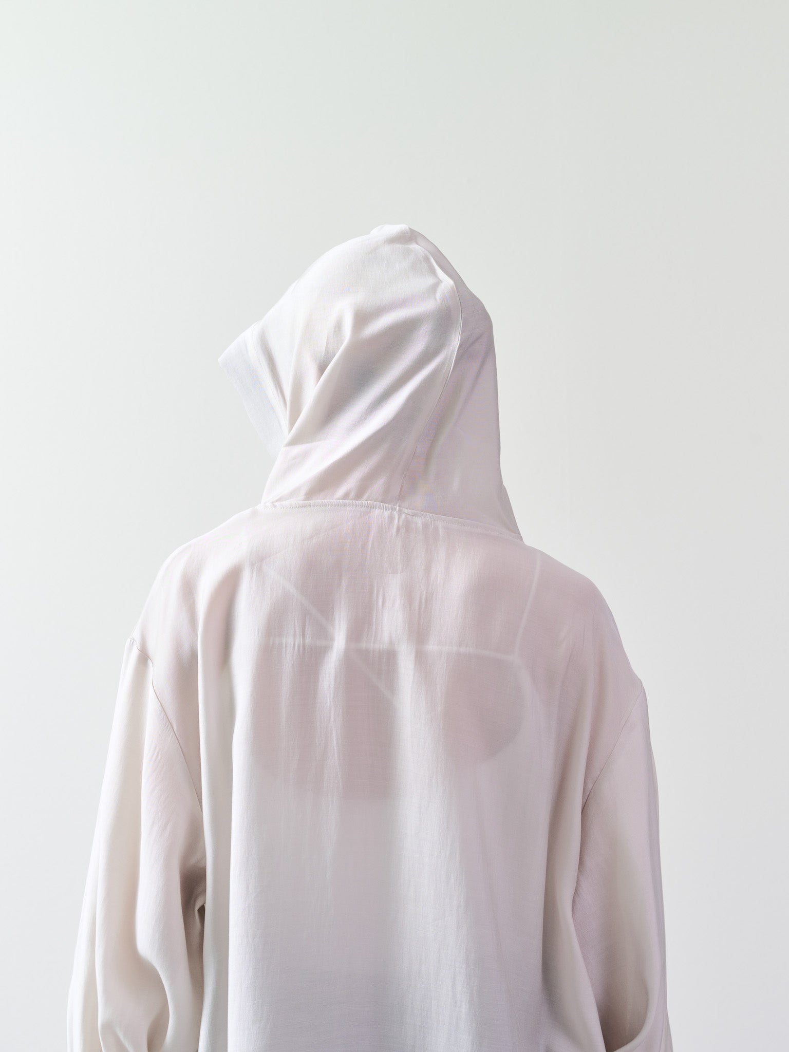 テープ配色シアーフーディートップス [601331] light beige