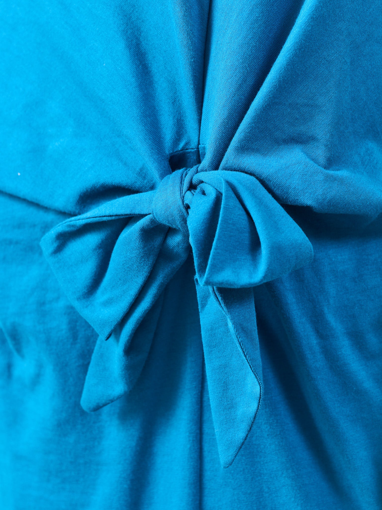 フロントリボン配色ステッチワンピース [601326] blue
