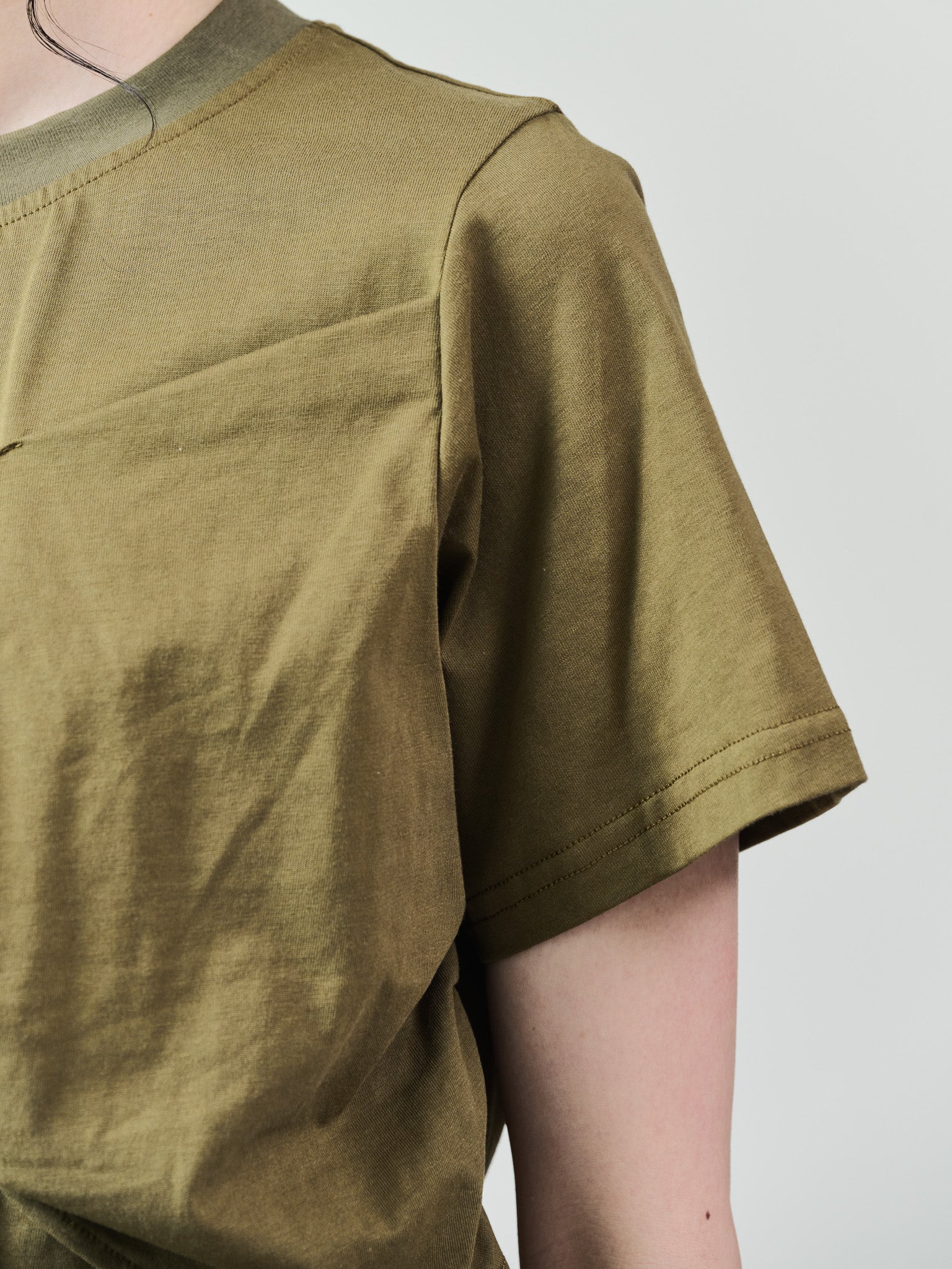 フロントツイストアシメヘムトップス [601325] khaki