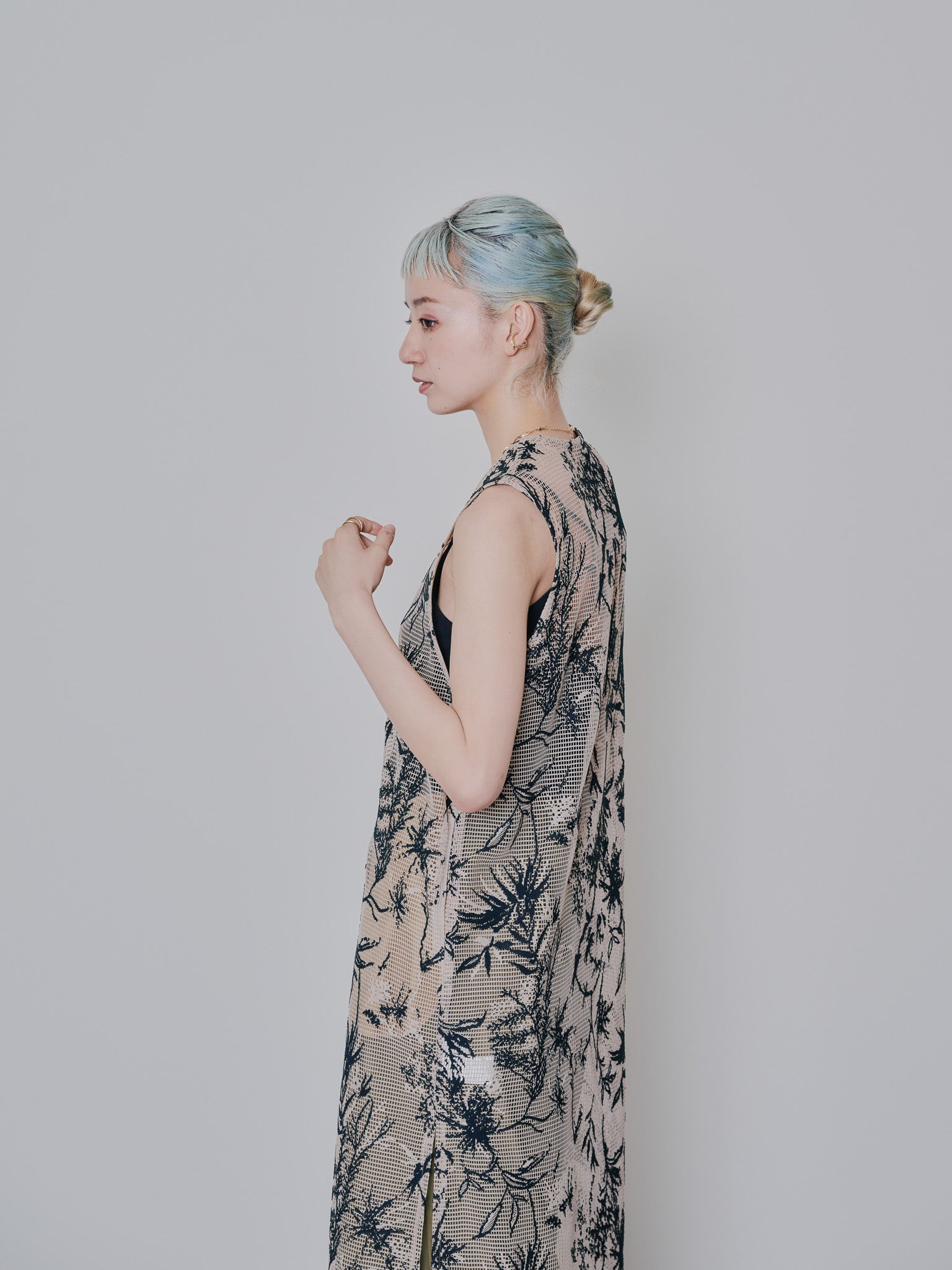 ボタニカルレースジレ [603311] beige