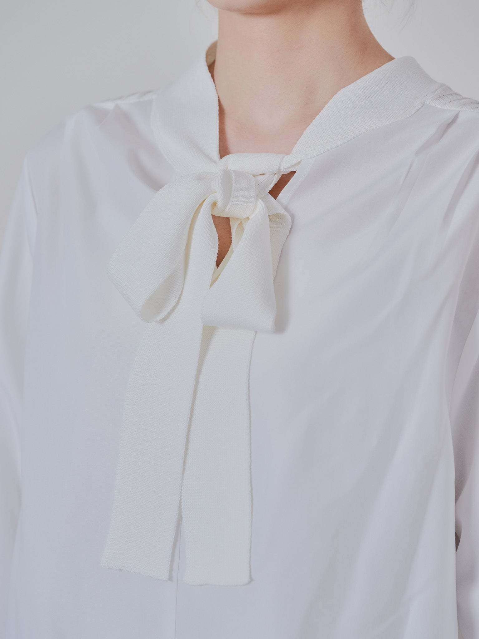 2WAYニット×ブラウストップス [601273] white