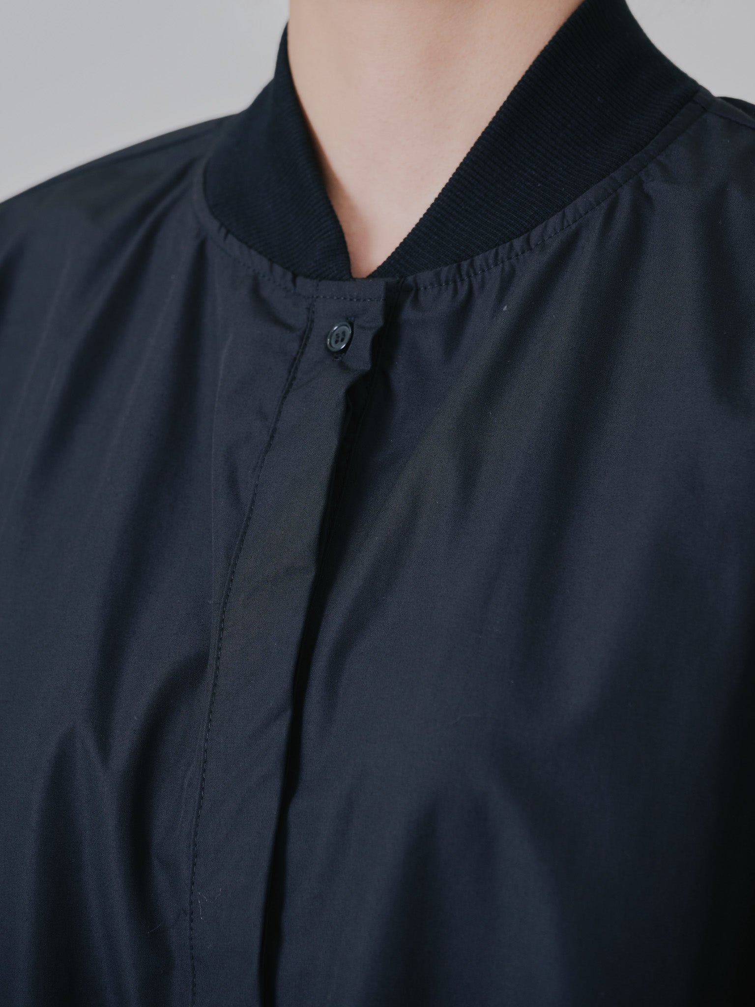 2WAY MA-1シャツ [601277] black