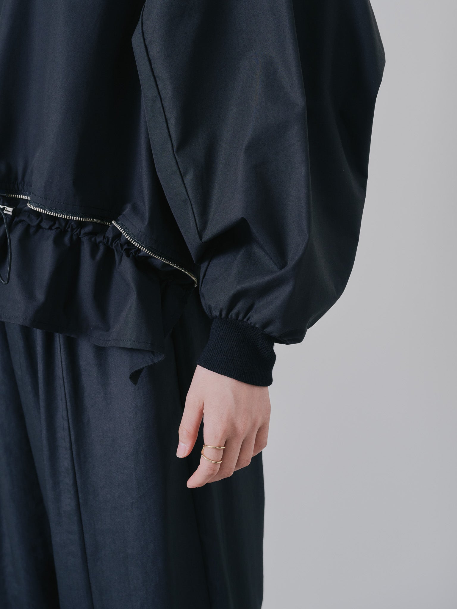 2WAY MA-1シャツ [601277] black