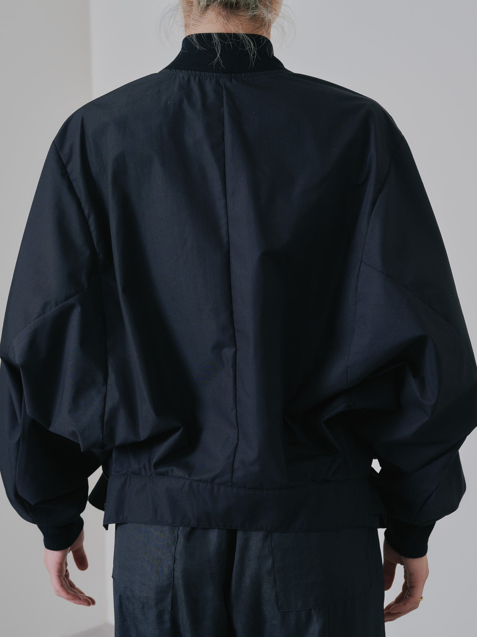 2WAY MA-1シャツ [601277] black