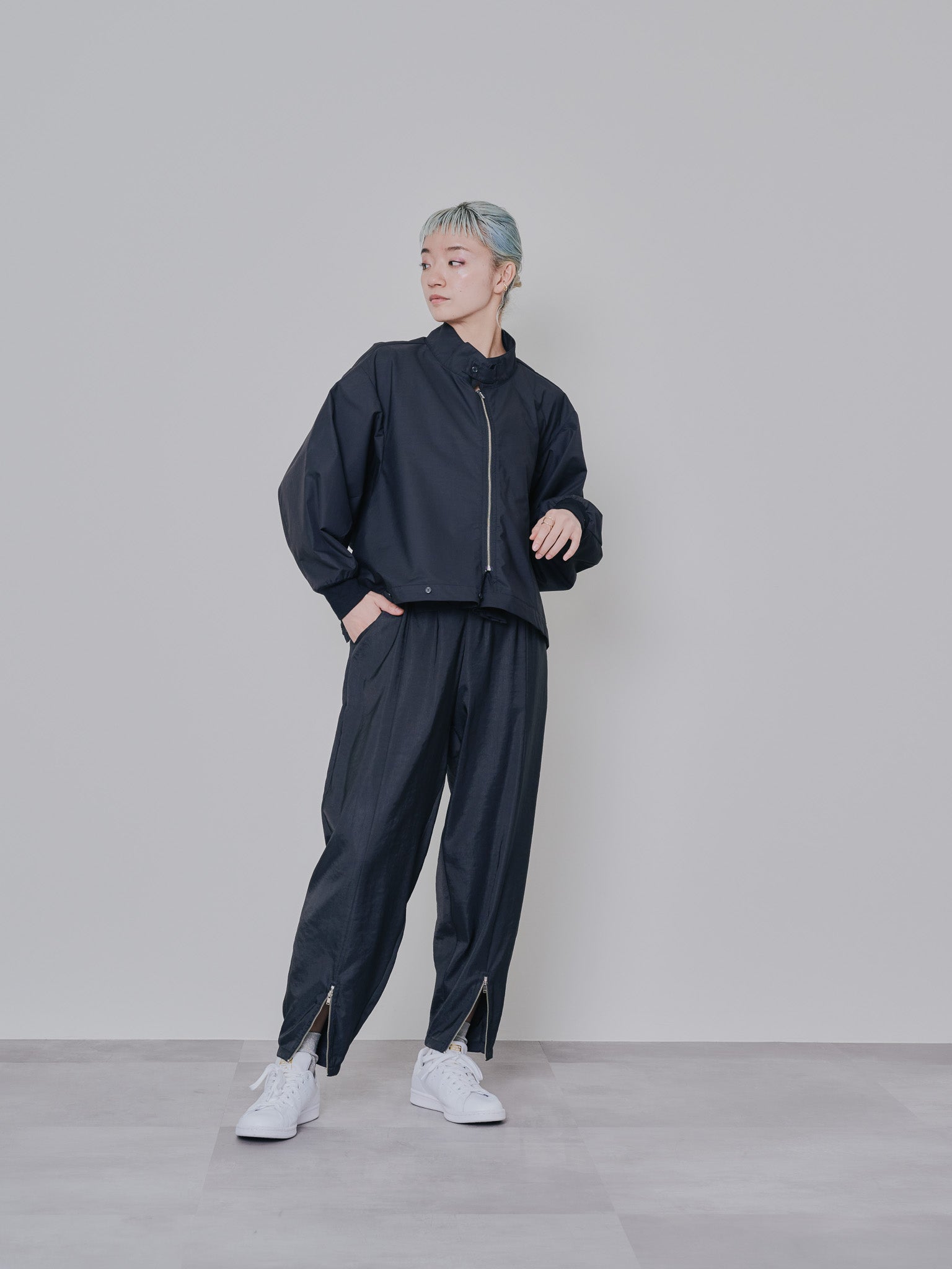 2WAY MA-1シャツ [601277] black