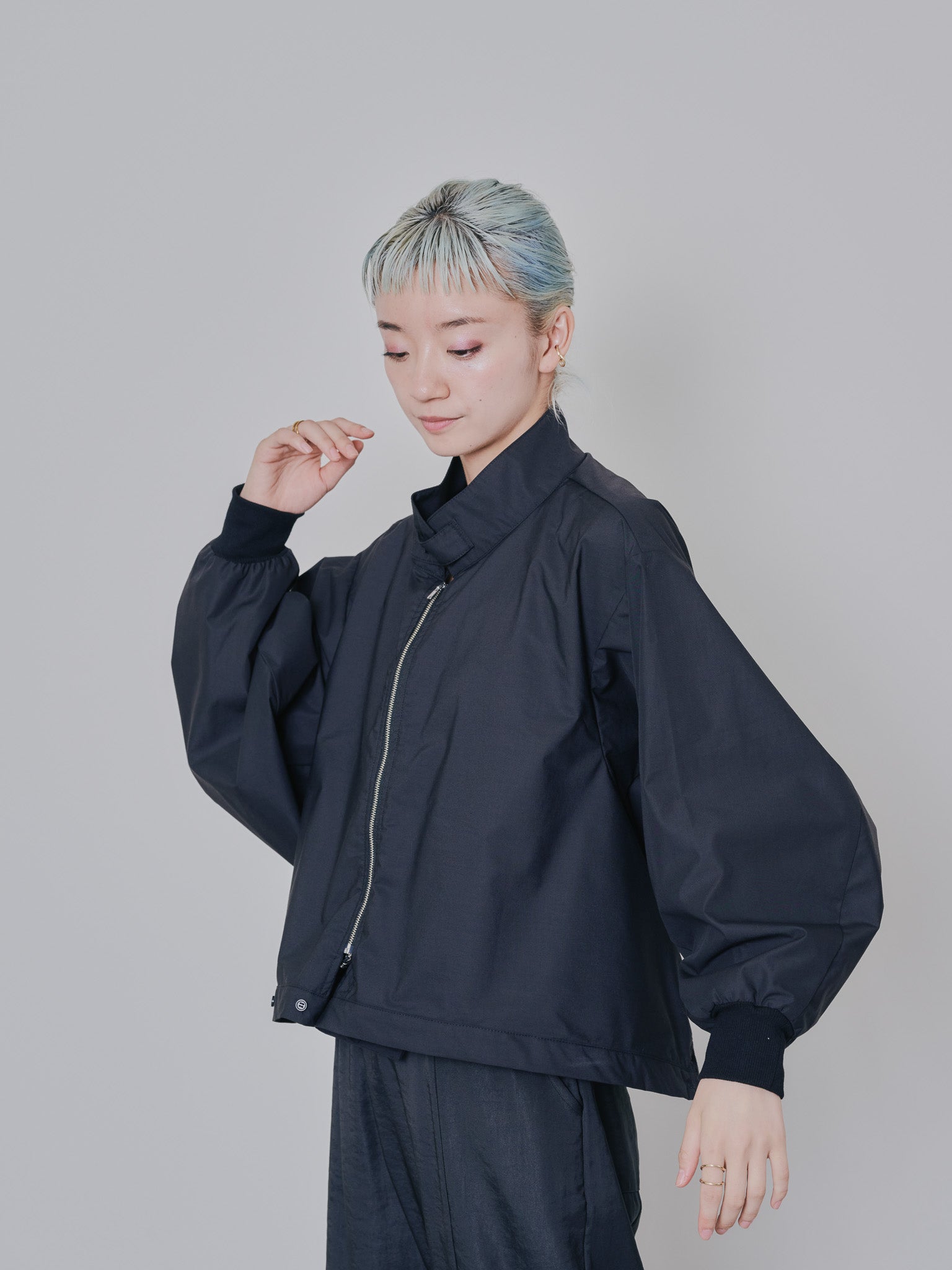 2WAY MA-1シャツ [601277] black