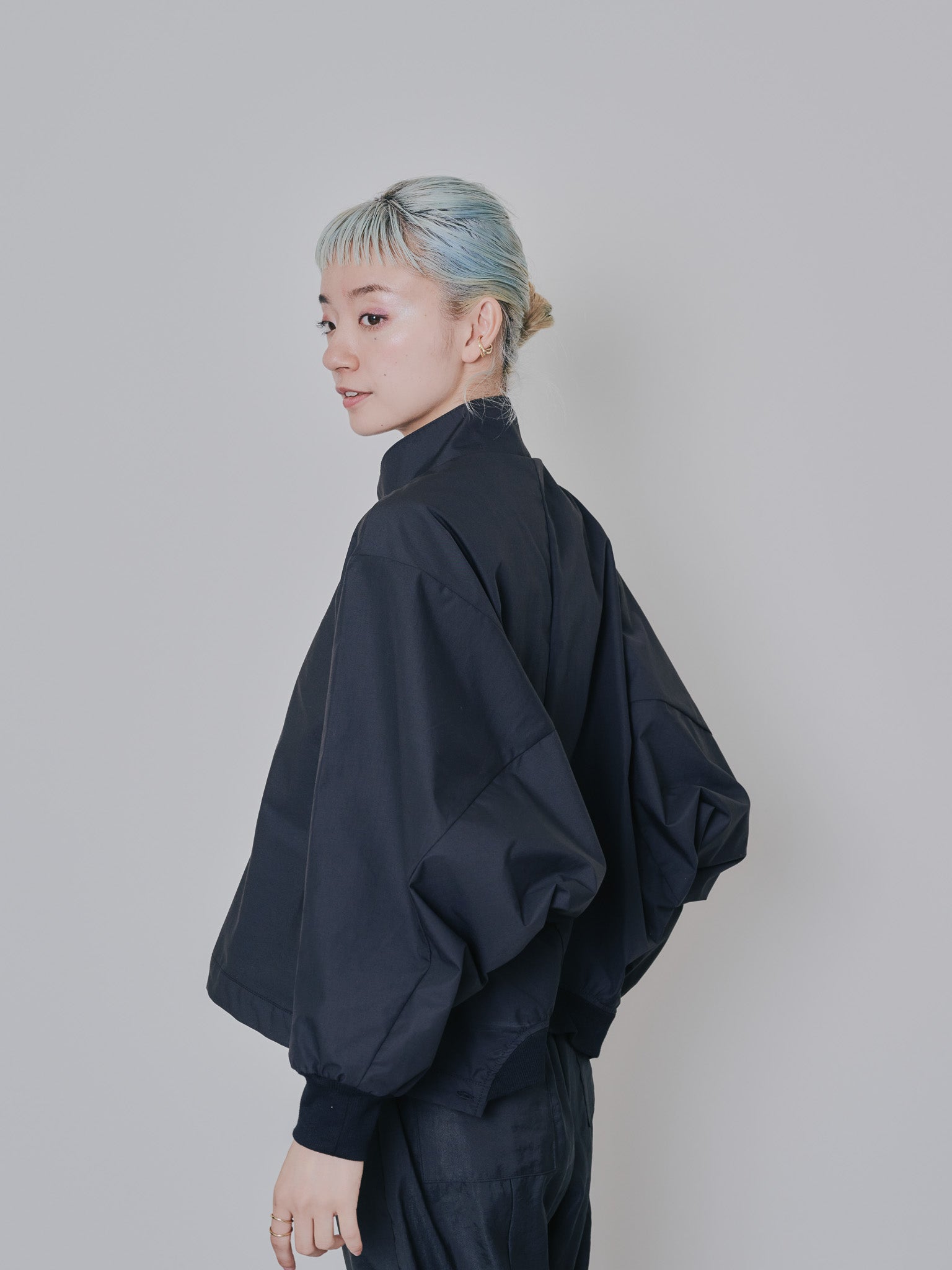 2WAY MA-1シャツ [601277] black
