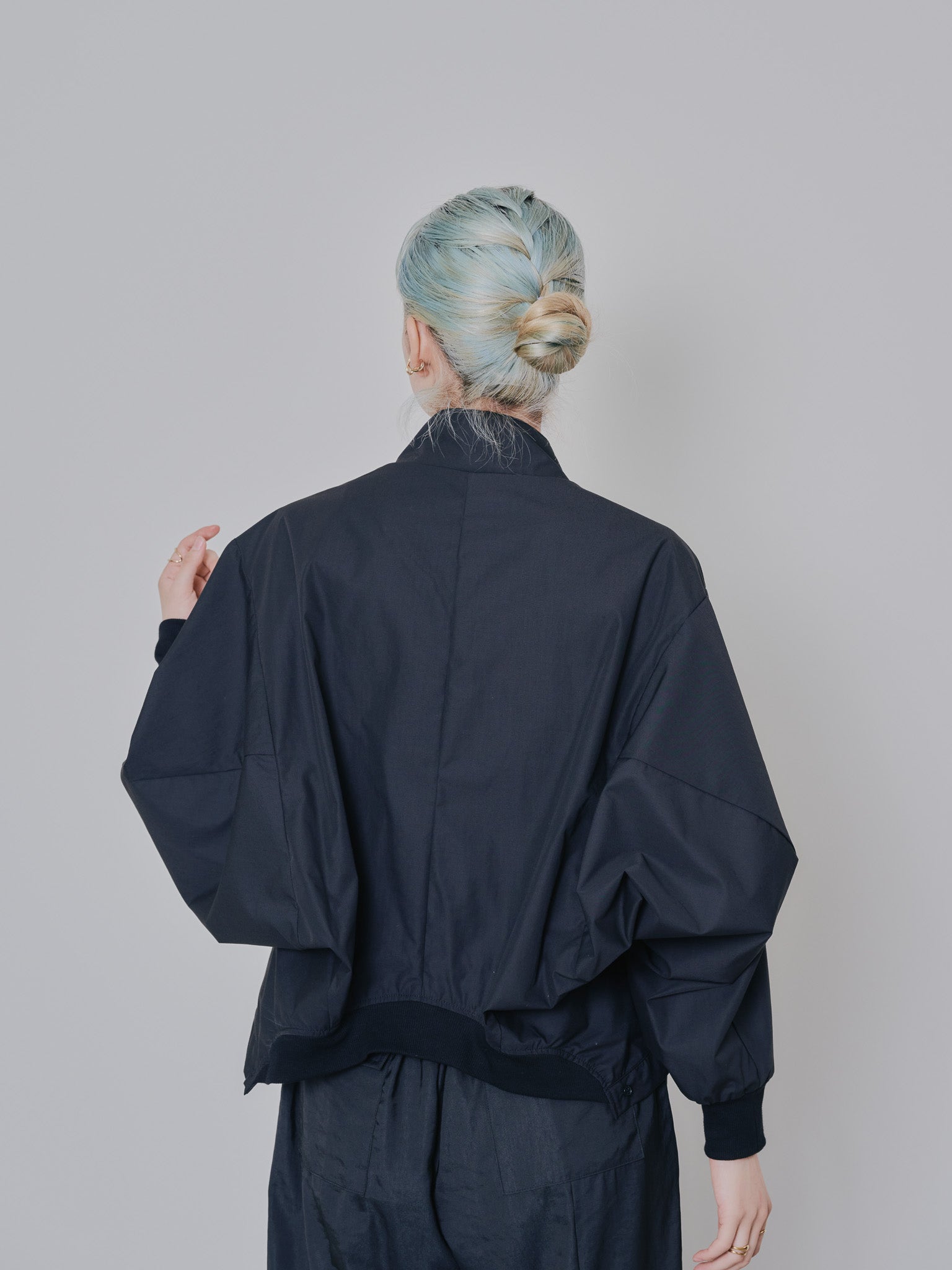 2WAY MA-1シャツ [601277] black