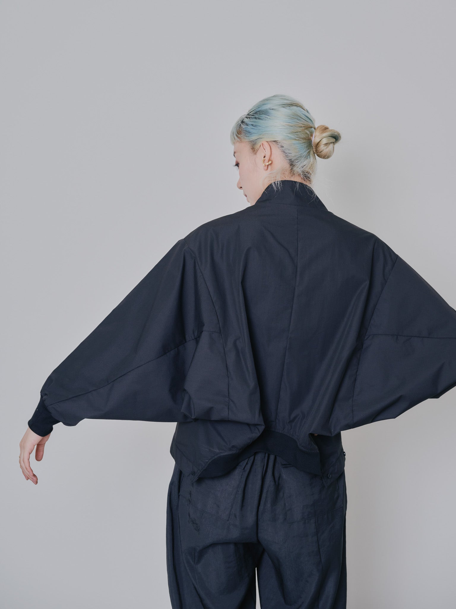 2WAY MA-1シャツ [601277] black