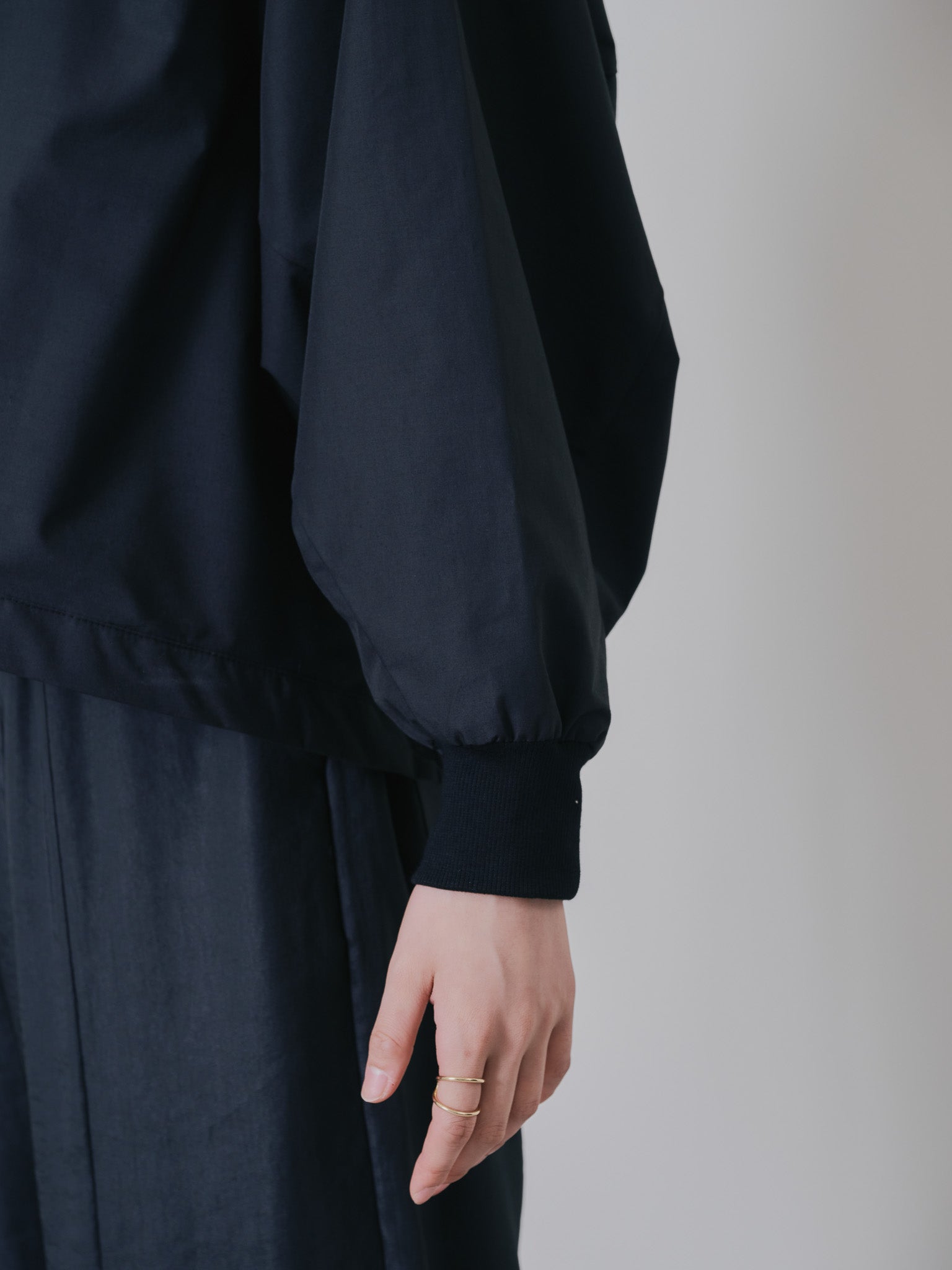 2WAY MA-1シャツ [601277] black