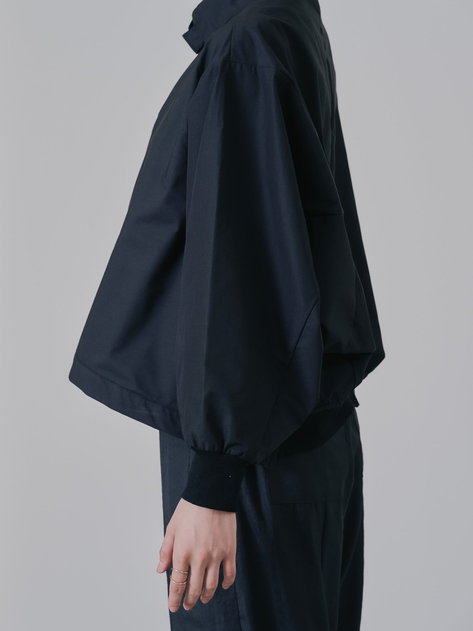 2WAY MA-1シャツ [601277] black