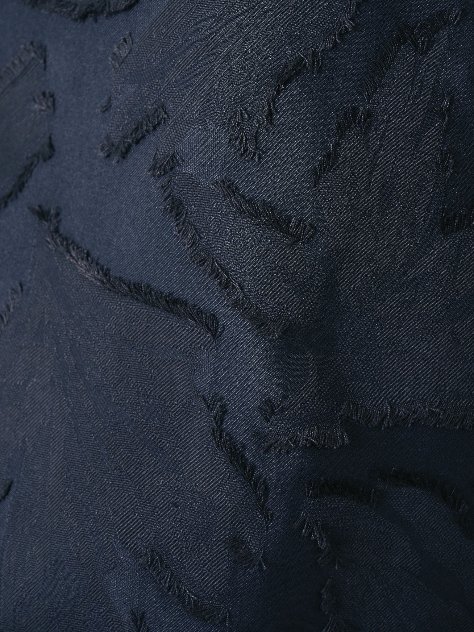 フロントリーフジャガードトップス [603307] black