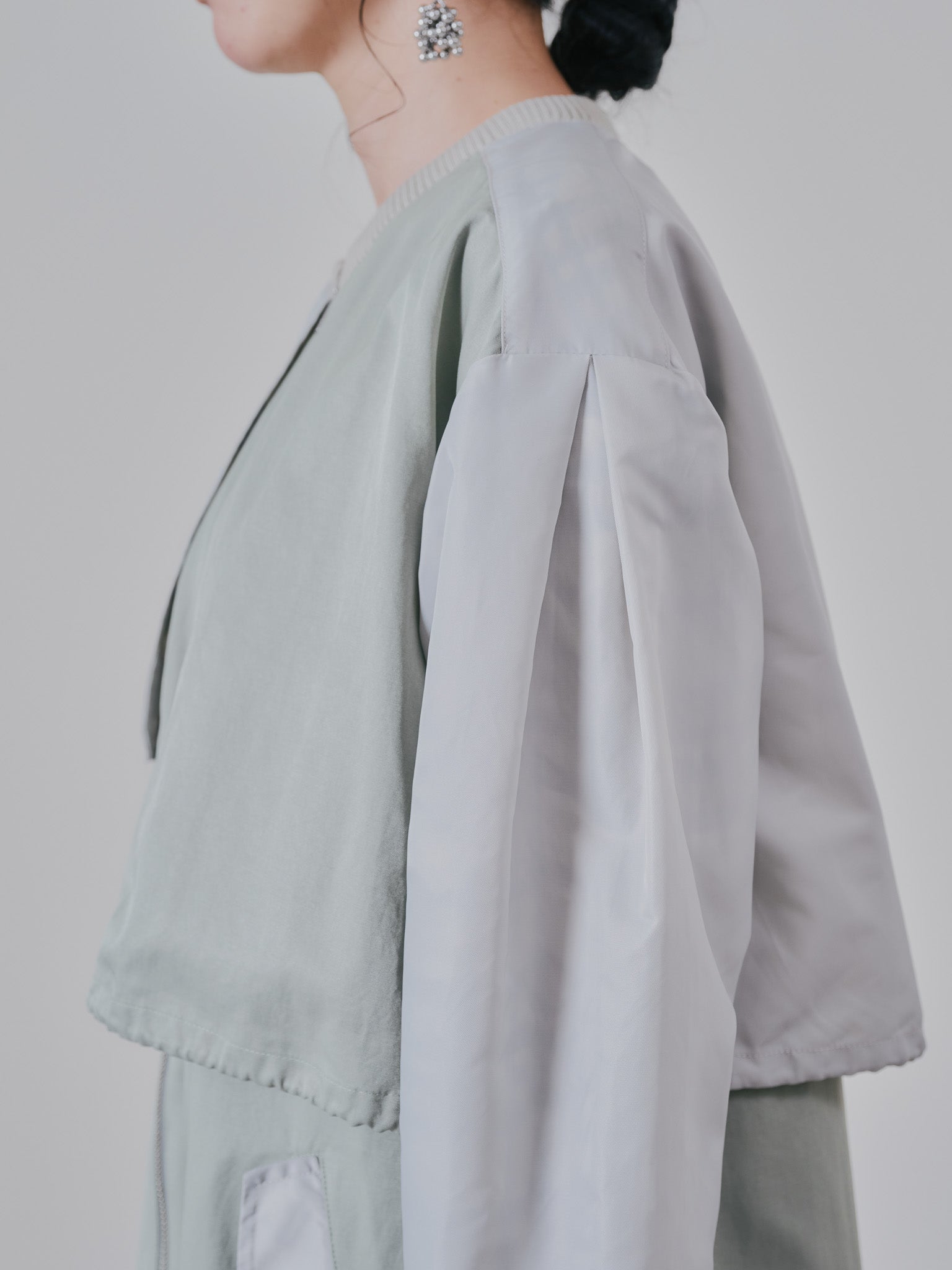 極美品 22SS⭐️Ballsey リップルメルトンコート ウール ホワイト カシミヤミックスウールメルトンダッフルコート(コート)｜Paul