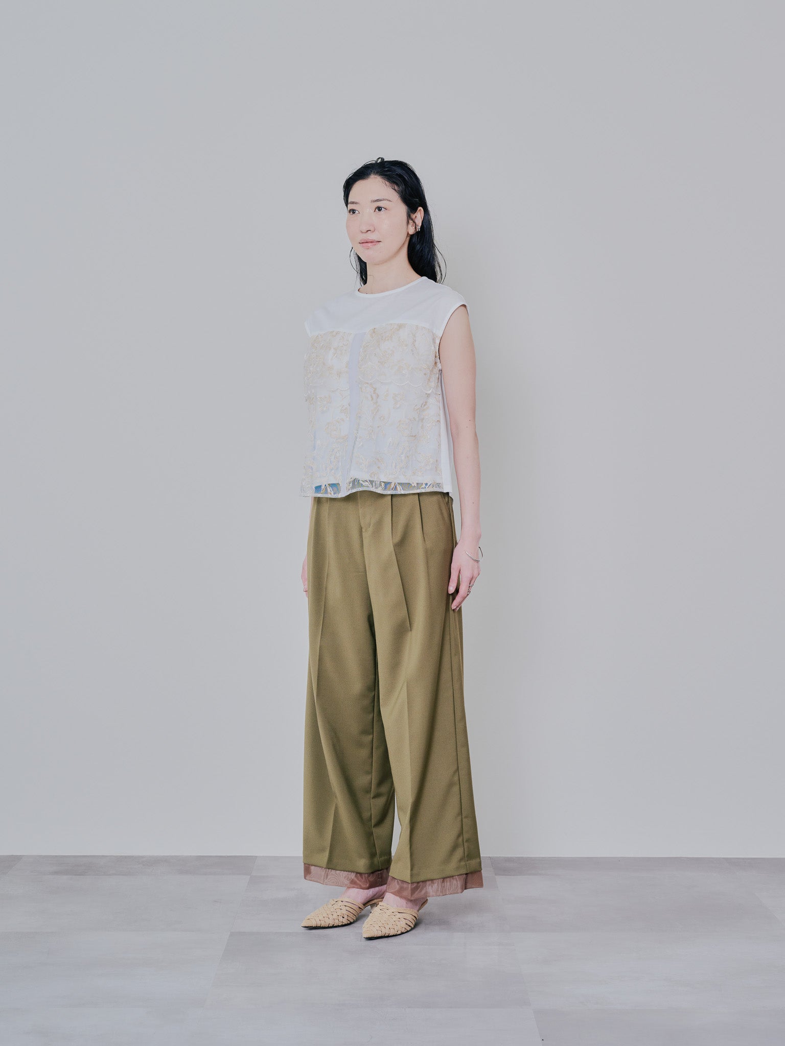 ヘムシアーパンツ　[605521] khaki