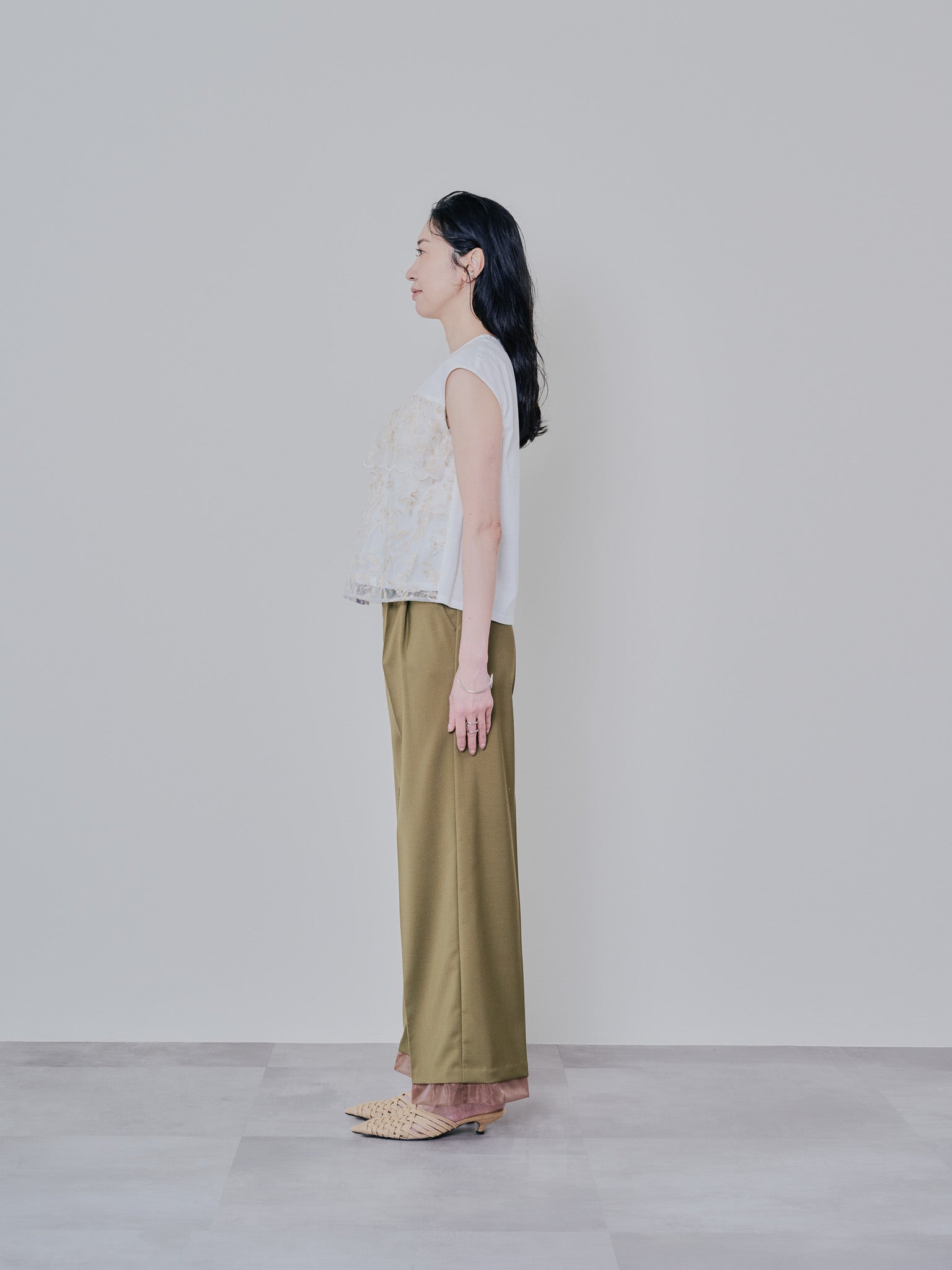 ヘムシアーパンツ　[605521] khaki