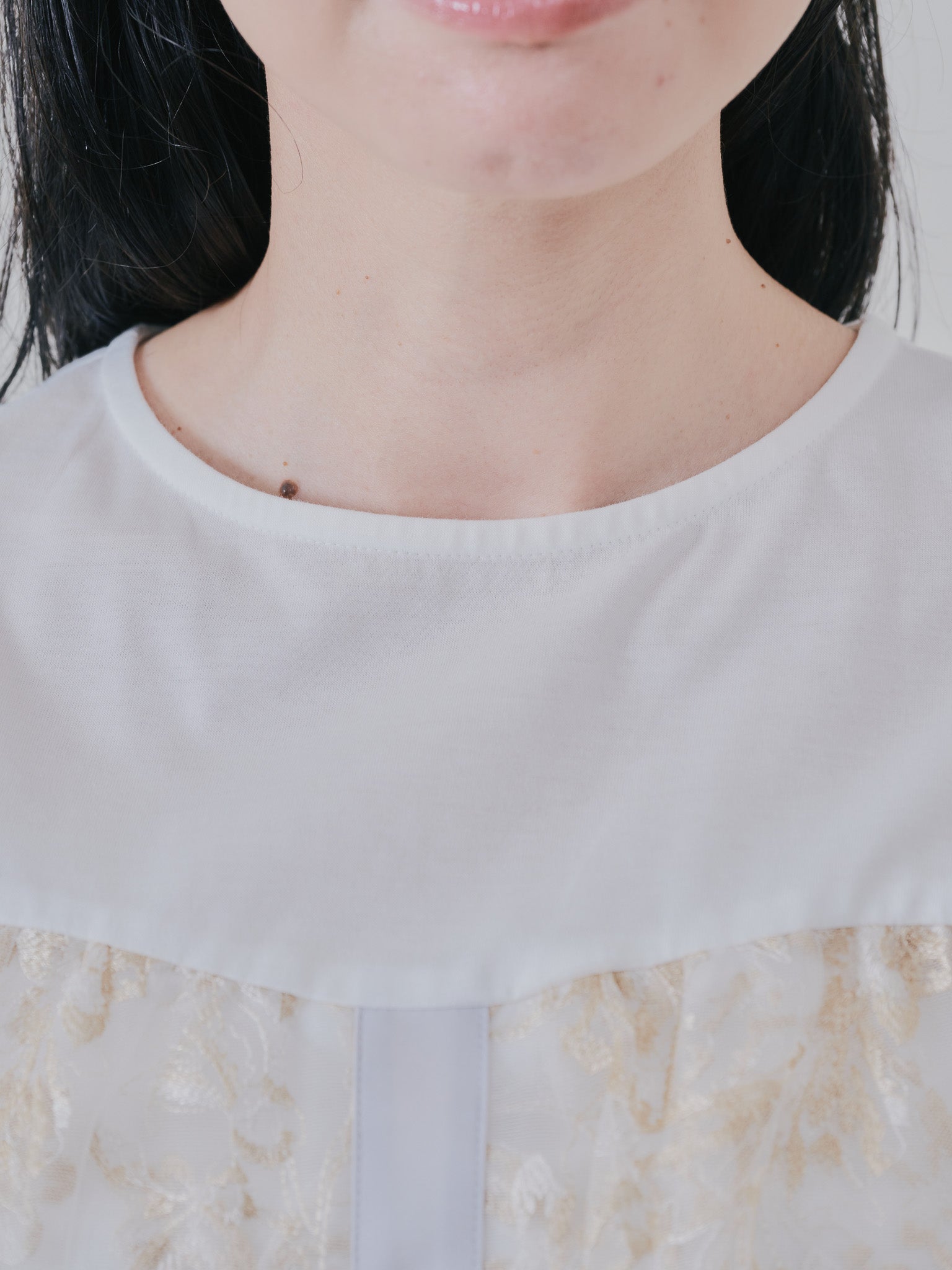 フロントティアードボタニカル刺繍トップス [603321] off