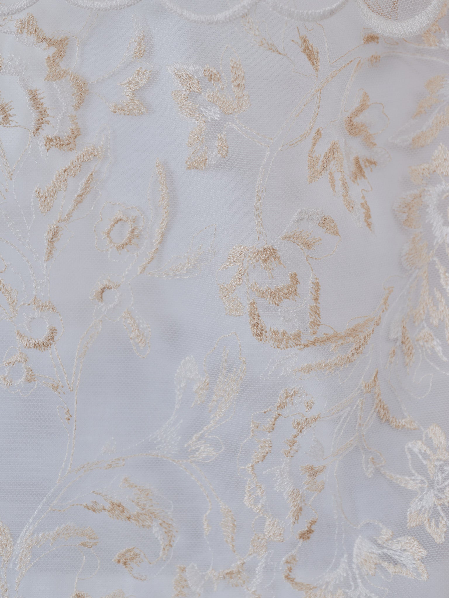 フロントティアードボタニカル刺繍トップス [603321] off