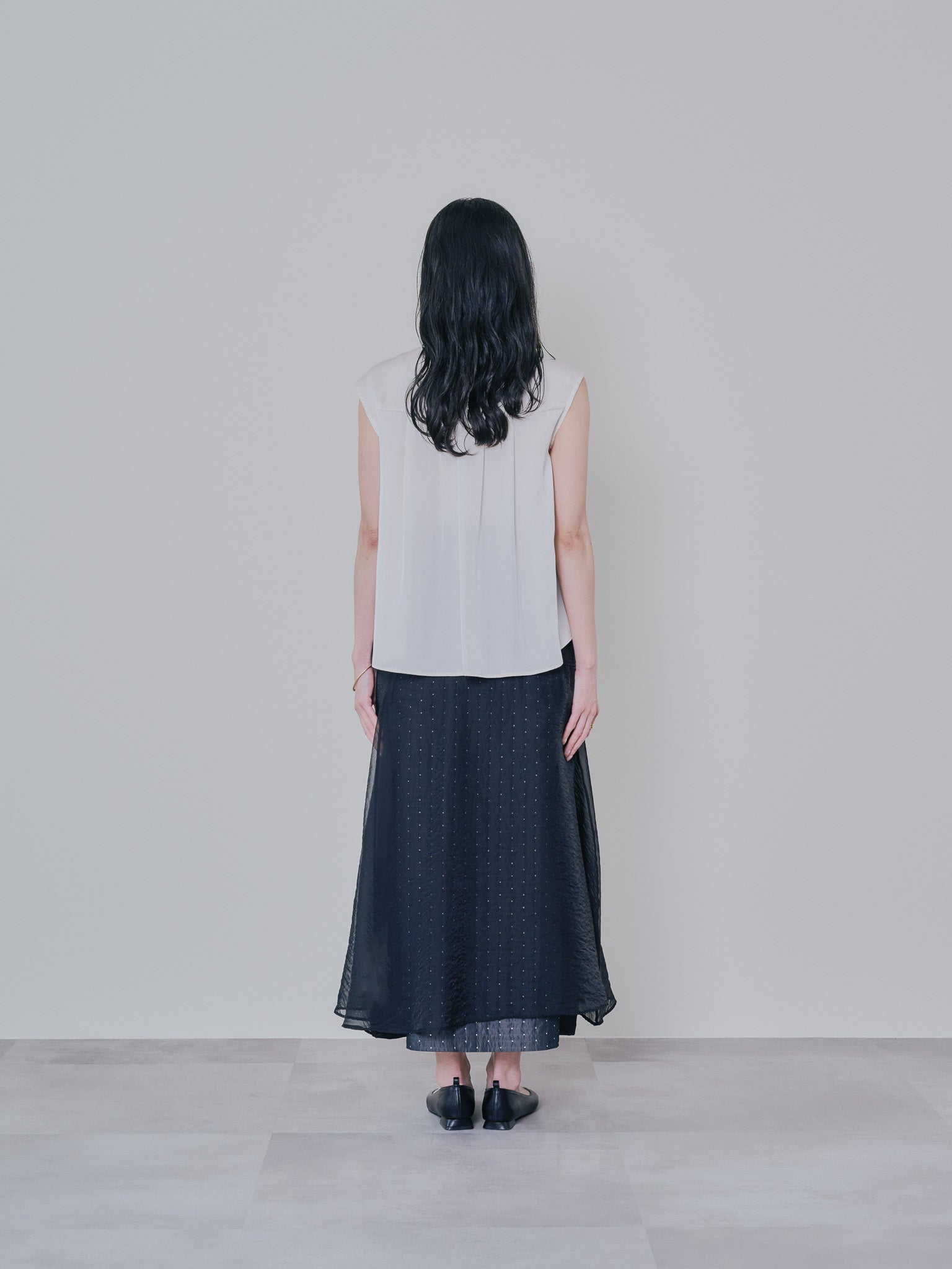 フロントティアードレースブラウス [603326] beige