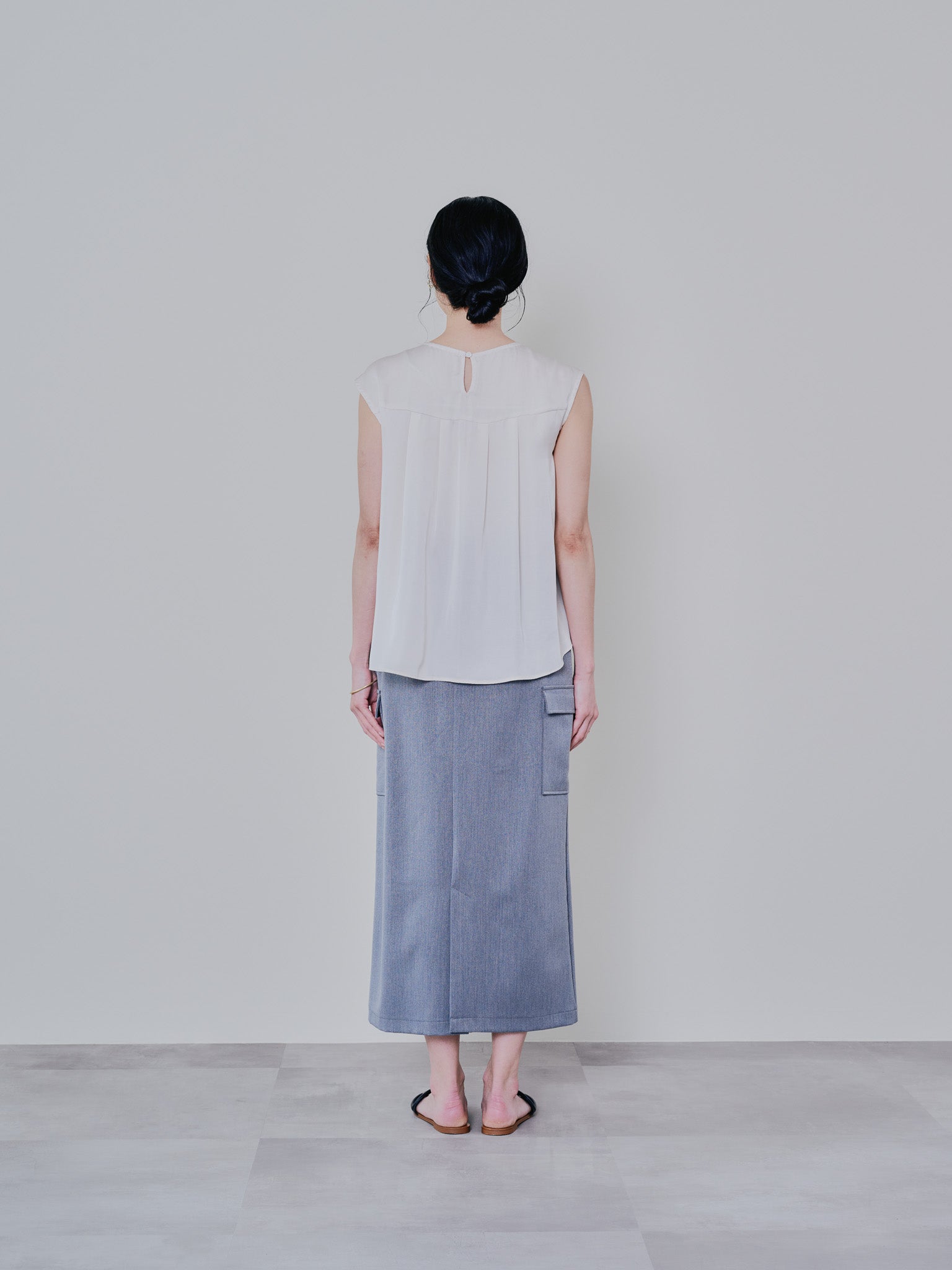 フロントティアードレースブラウス [603326] beige