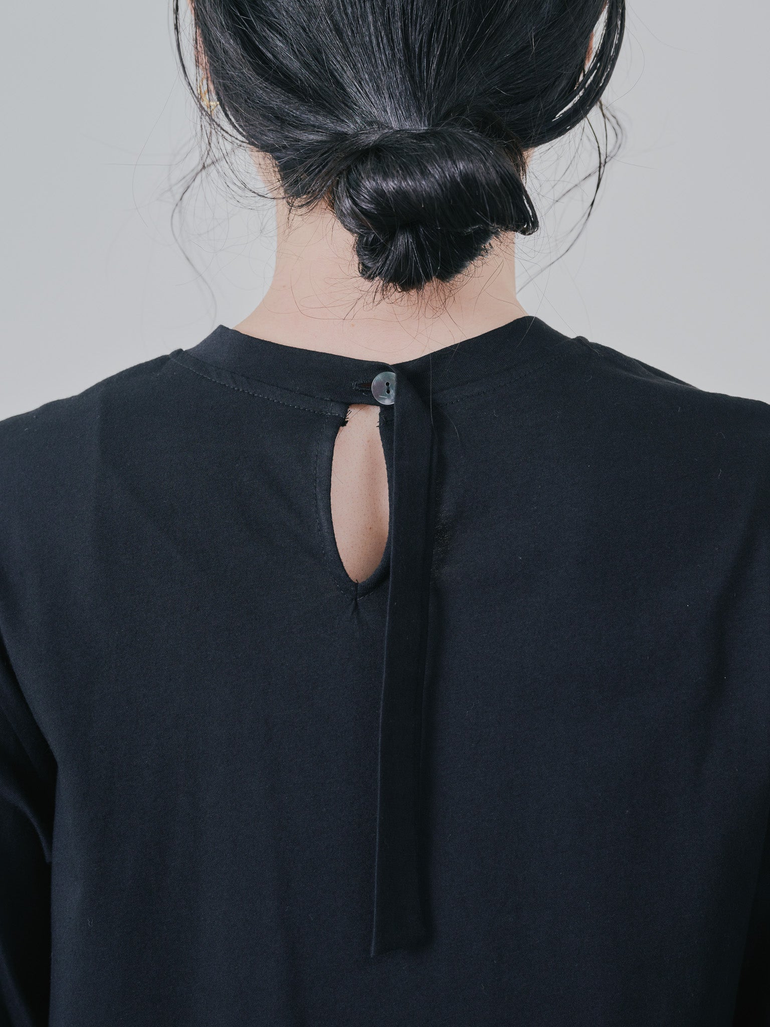 バックタイヘムレース切替トップス [603327] black