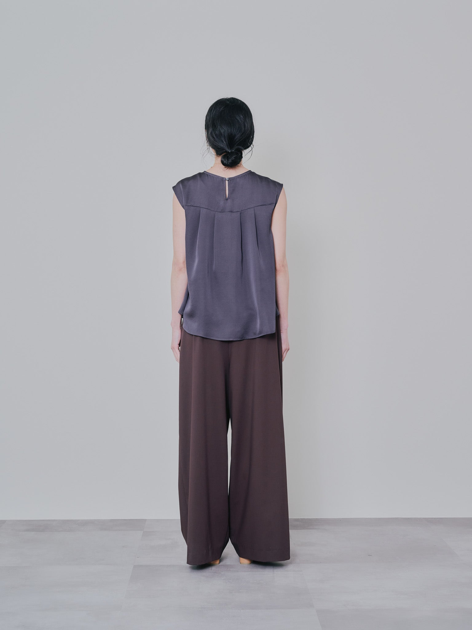 フロントティアードレースブラウス [603326] black