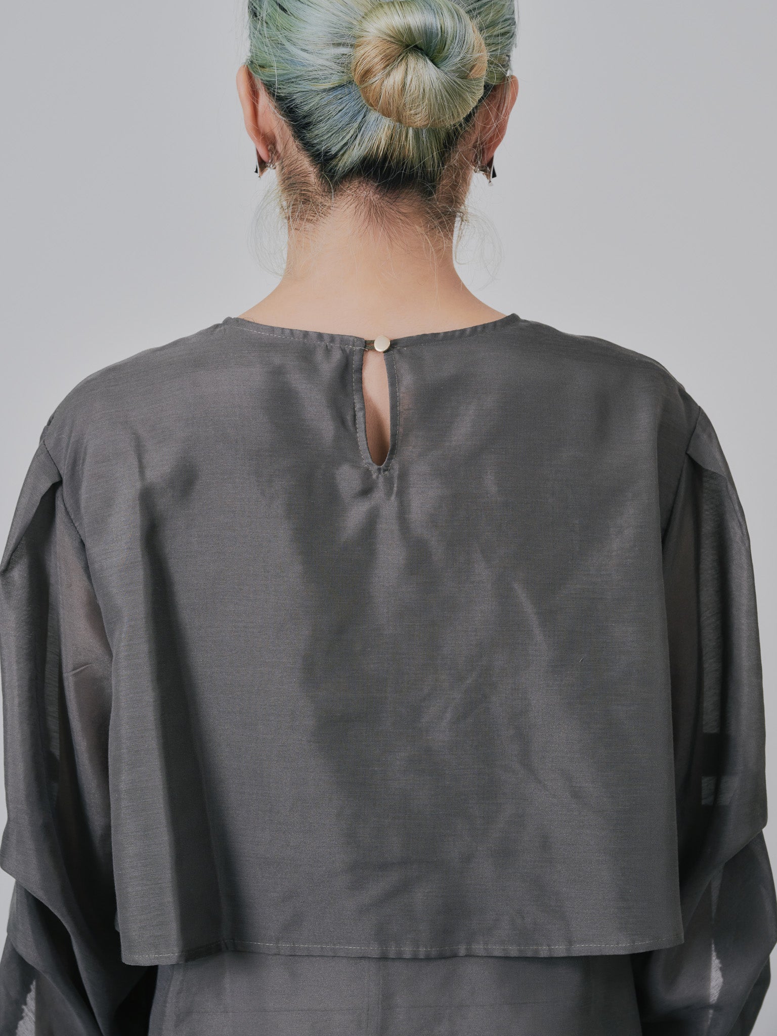 ケープライクシアーチュニックブラウス [603329] khaki