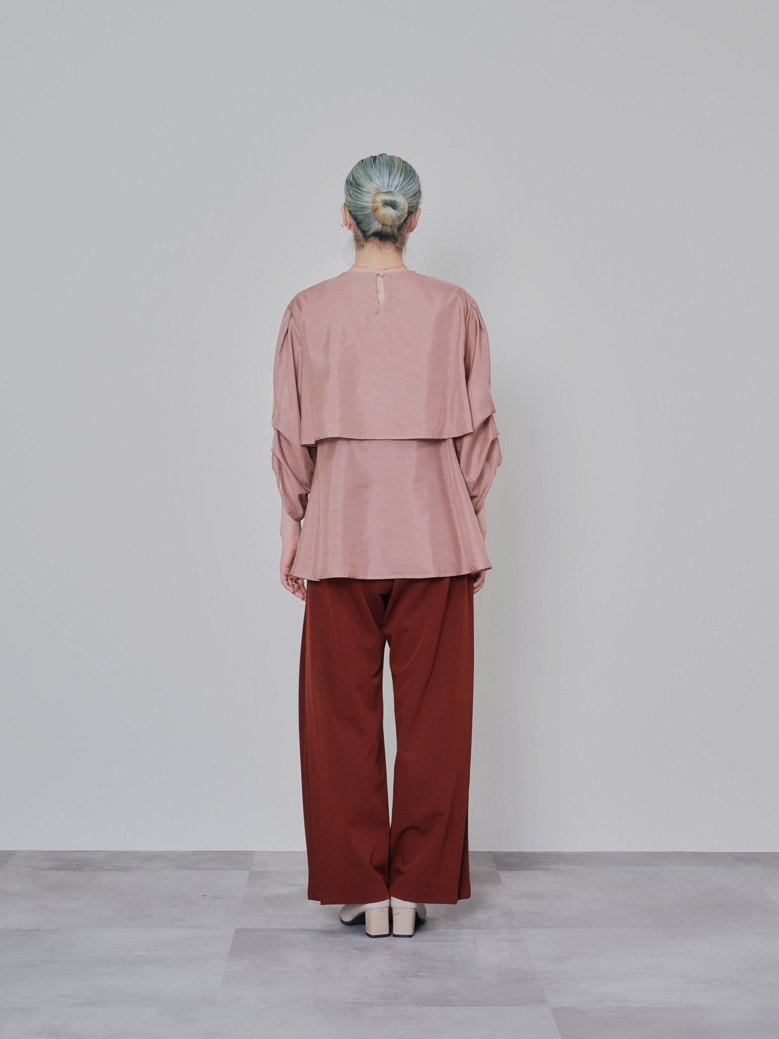 ケープライクシアーチュニックブラウス [603329] pink