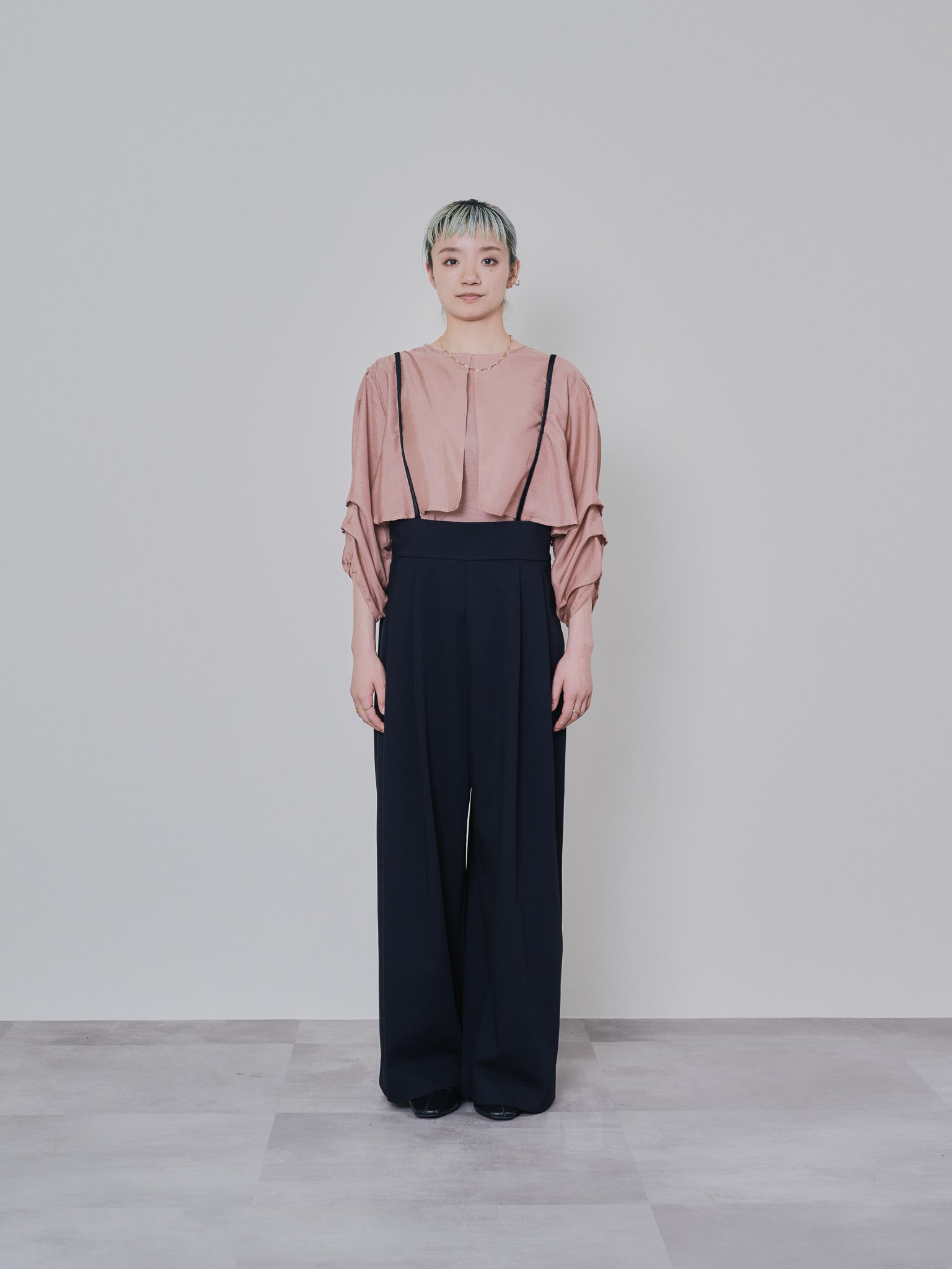 ケープライクシアーチュニックブラウス [603329] pink