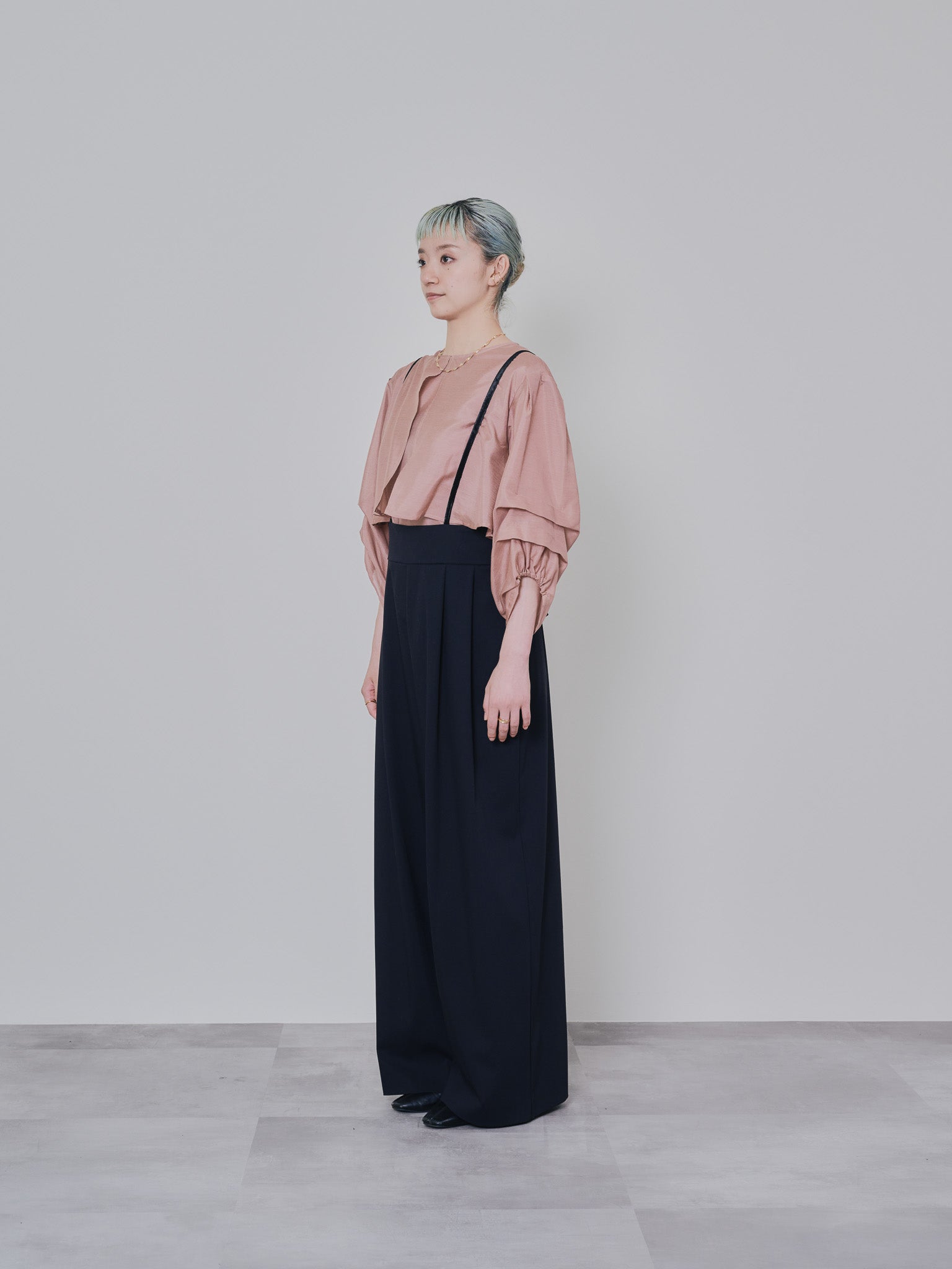 ケープライクシアーチュニックブラウス [603329] pink