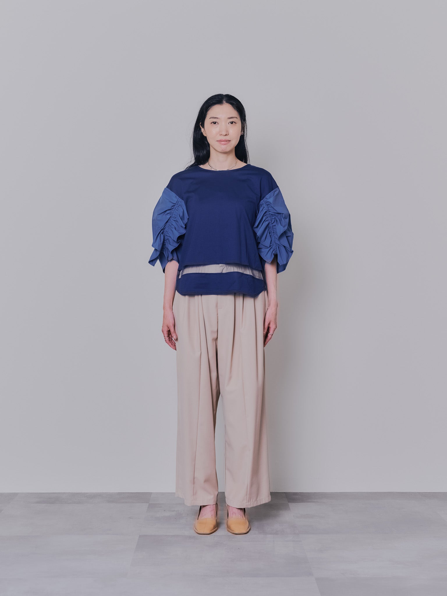 マーベストライクタックボリュームパンツ [601376] beige
