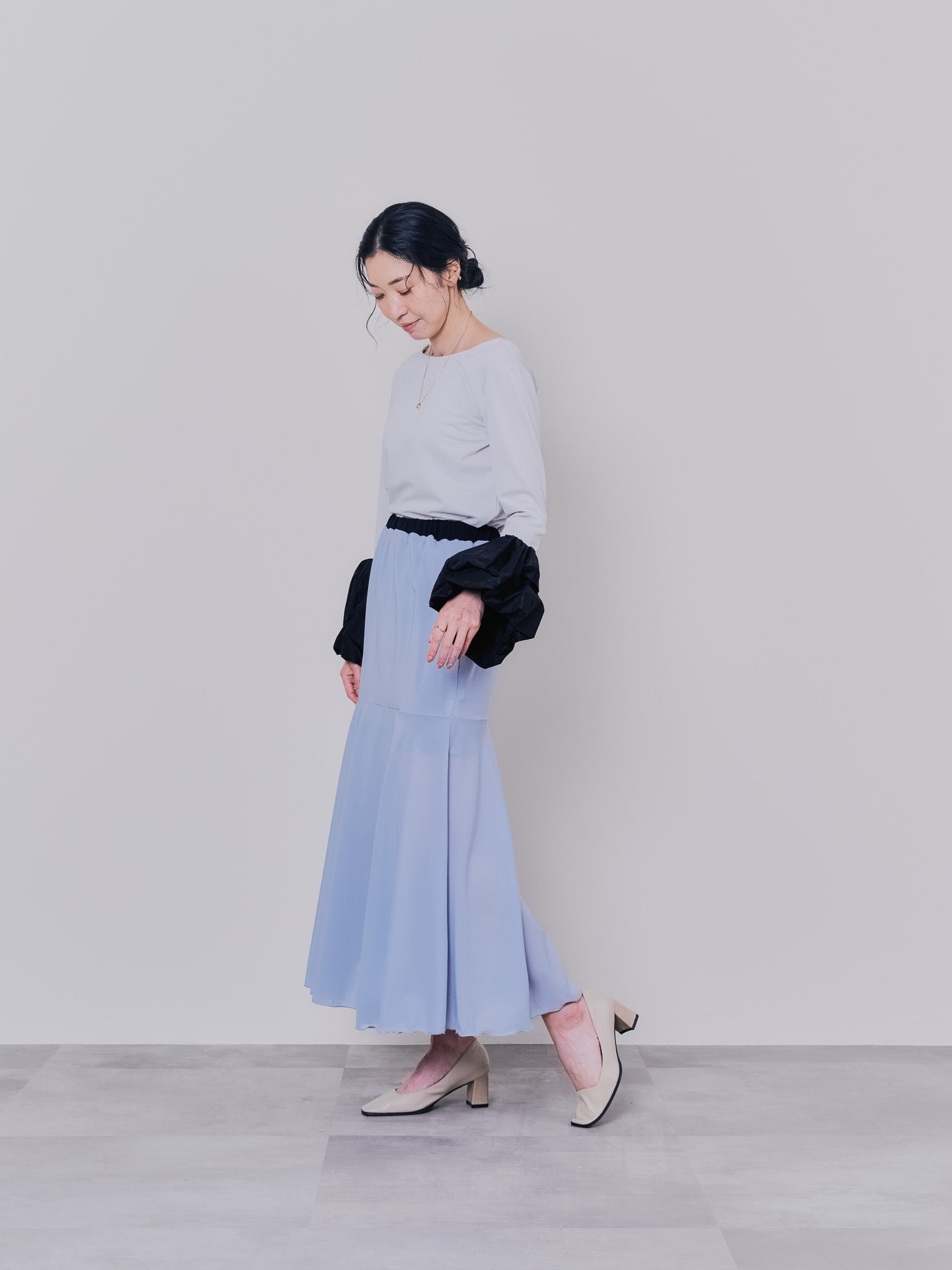 リバーシブルシアースカート [601374] blue