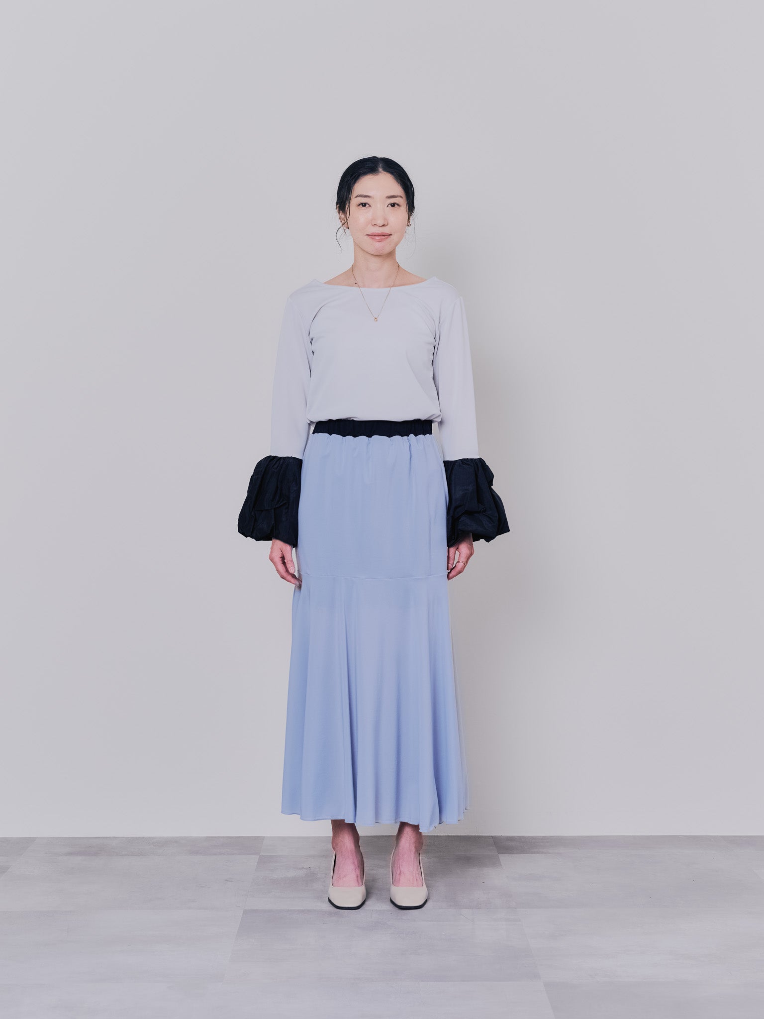 リバーシブルシアースカート [601374] blue