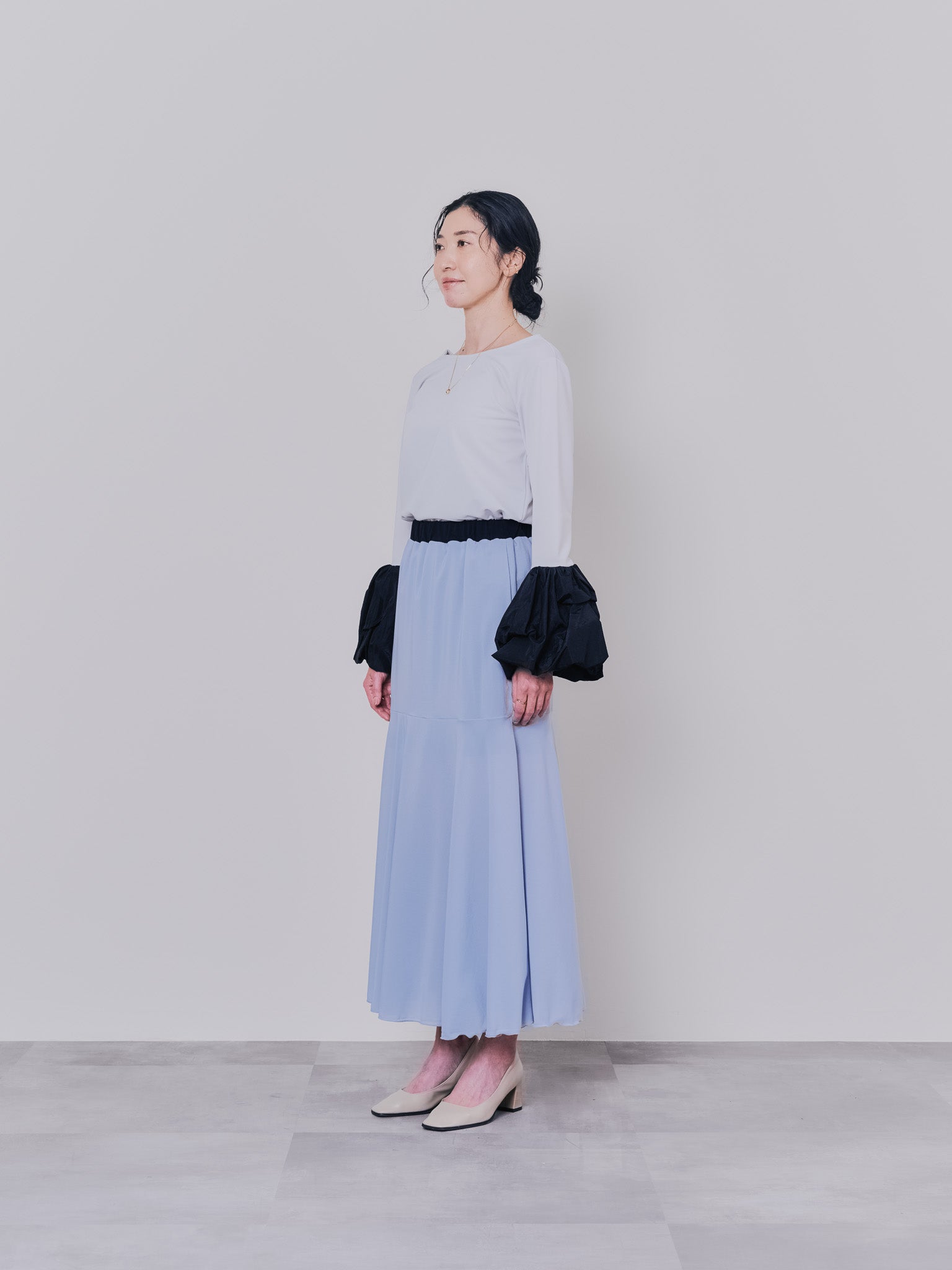 リバーシブルシアースカート [601374] blue