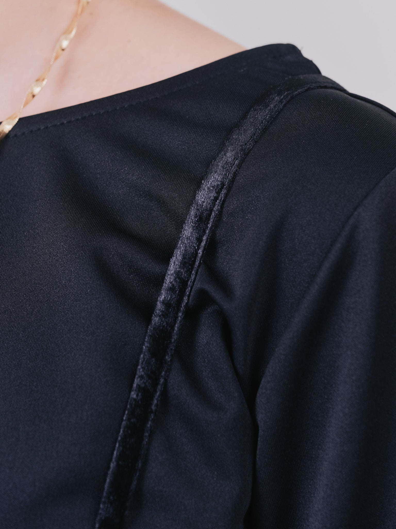 ベロアサスペンダー付パンツ [603332] black
