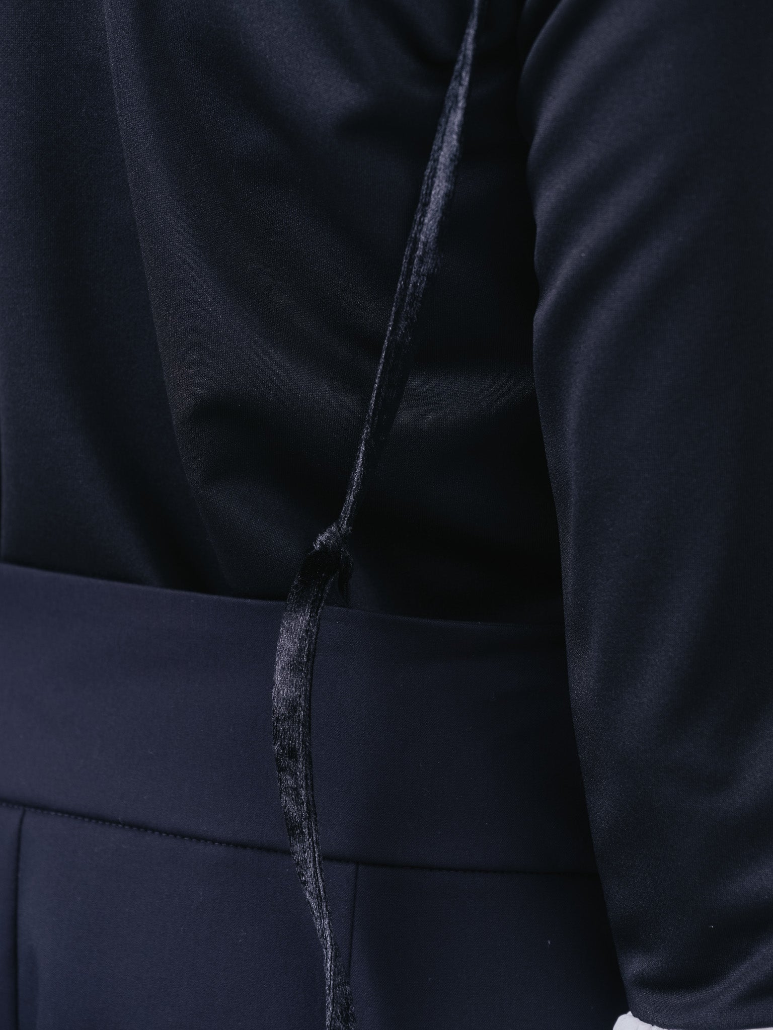ベロアサスペンダー付パンツ [603332] black