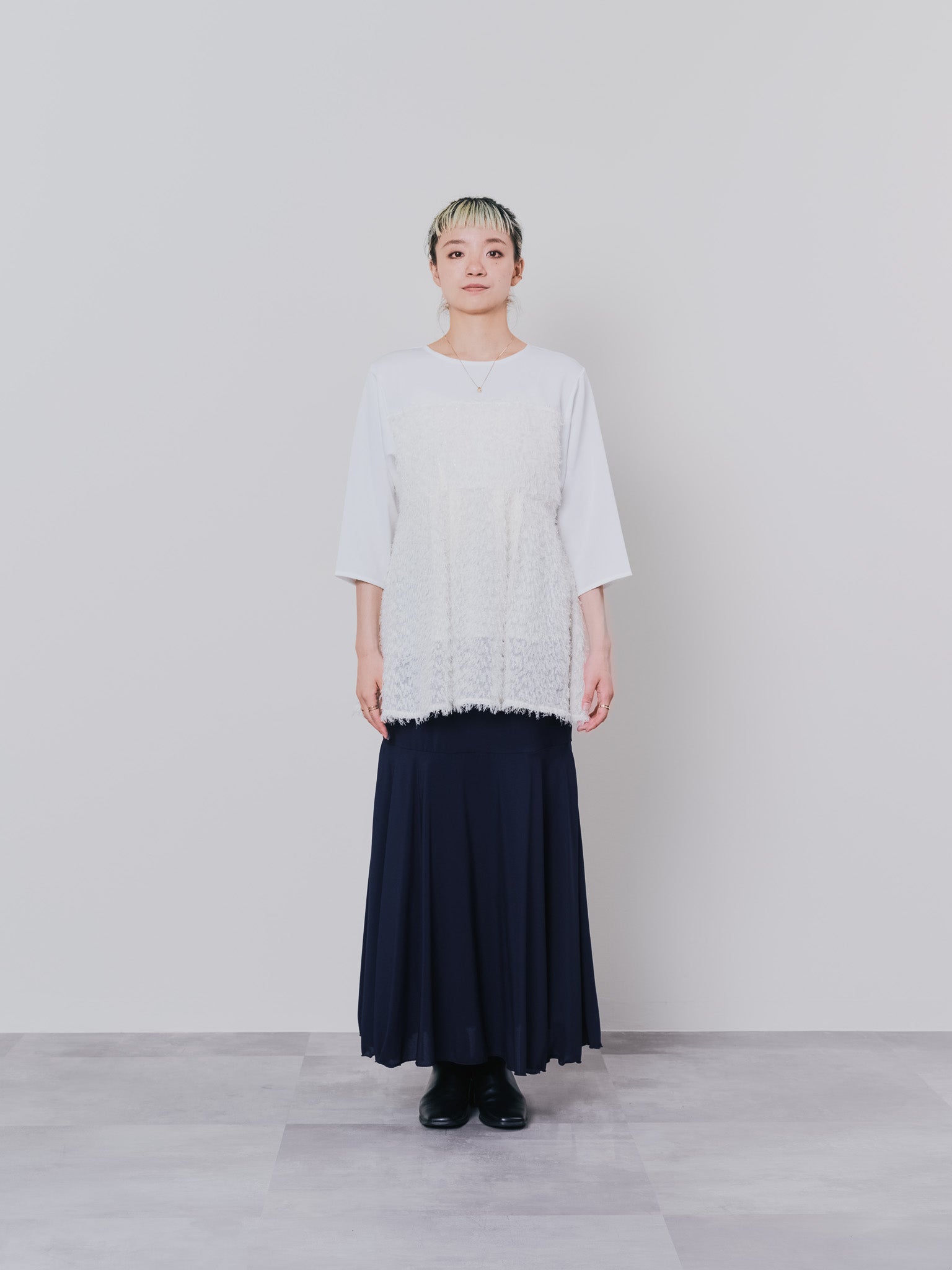 リバーシブルシアースカート [601374] navy