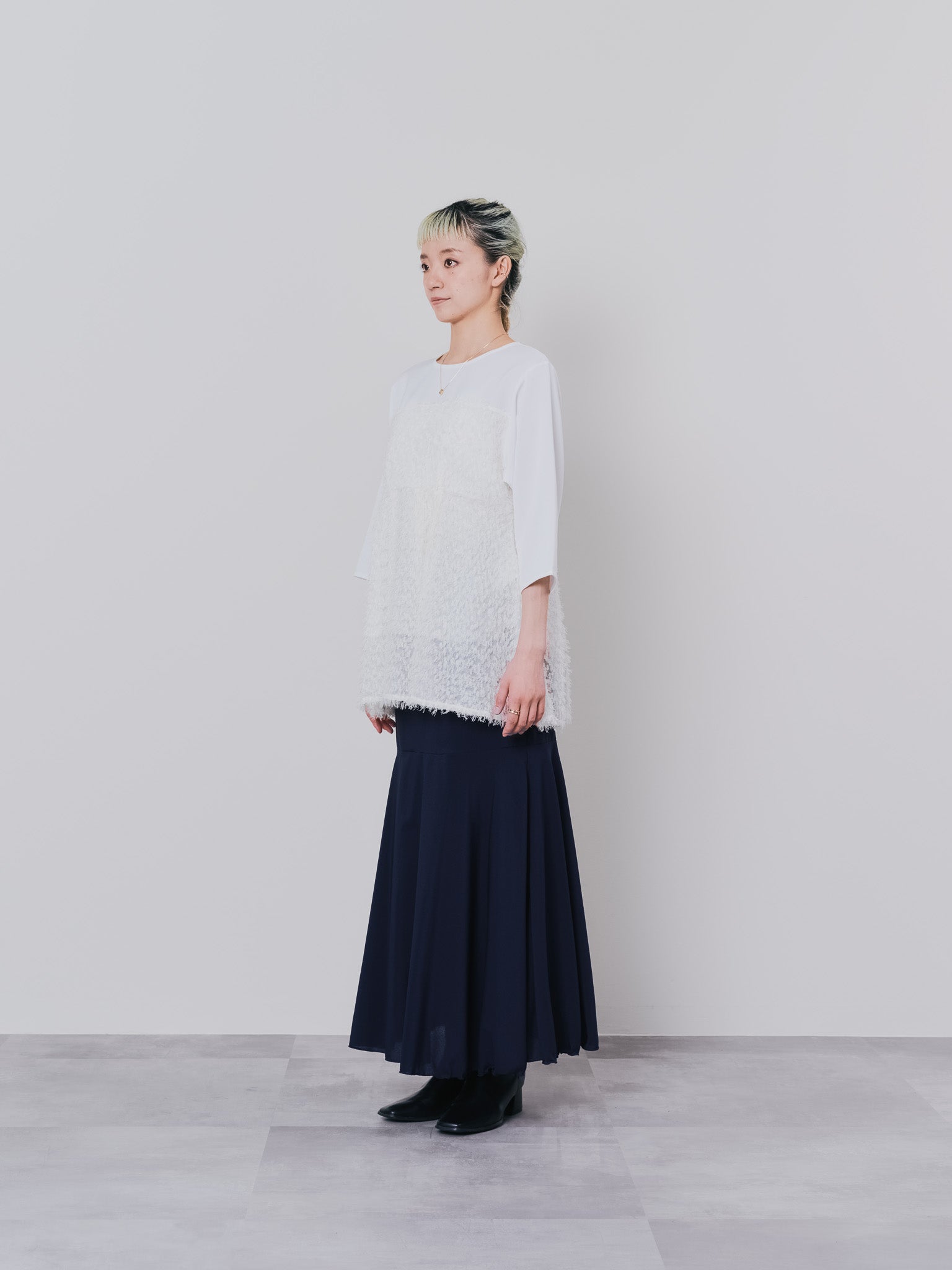 リバーシブルシアースカート [601374] navy