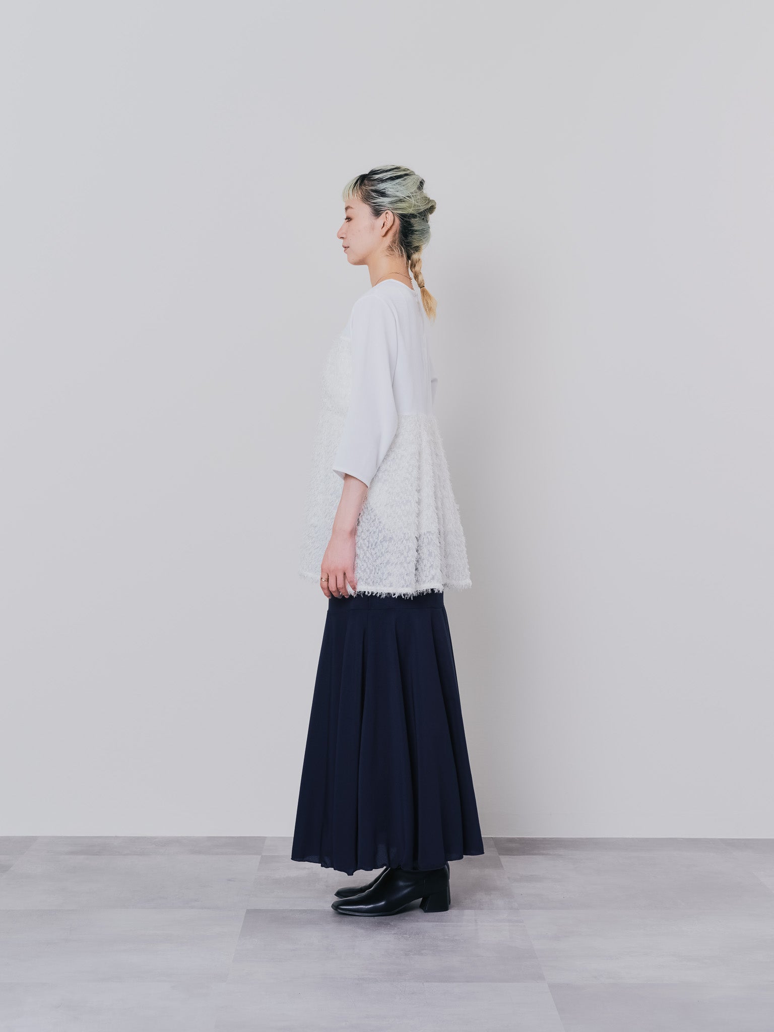 リバーシブルシアースカート [601374] navy