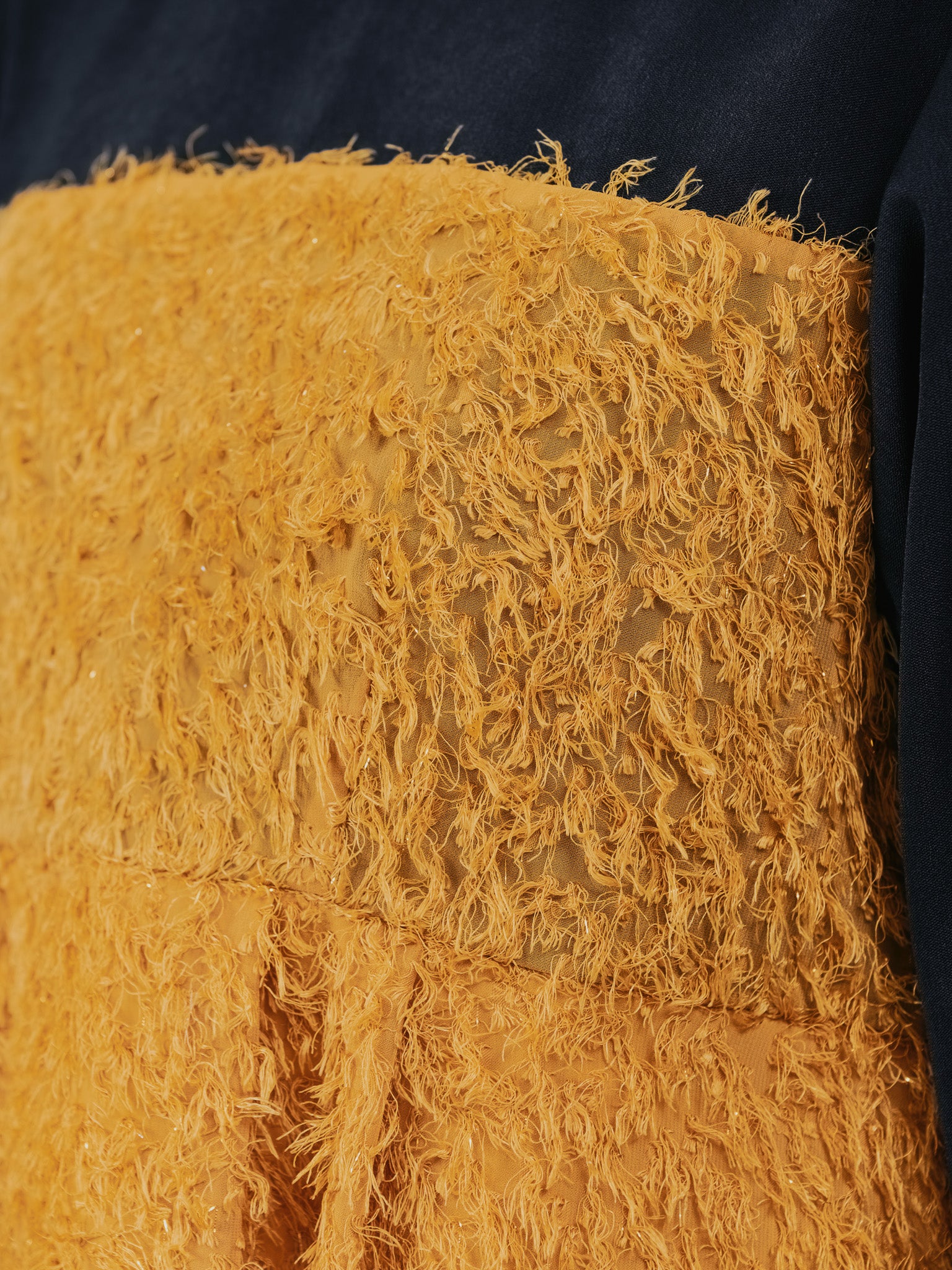 フリンジジャガードビスチェレイヤードライクトップス [601380] mustard
