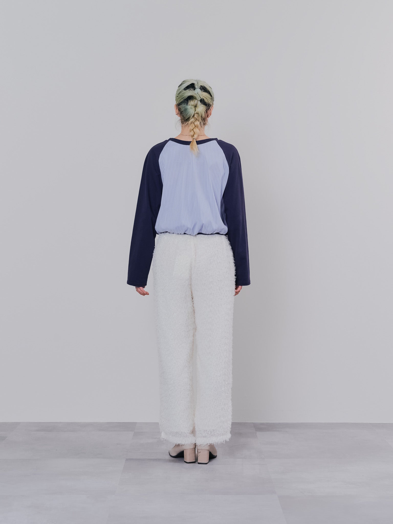 バックストライプトップス [601353] navy