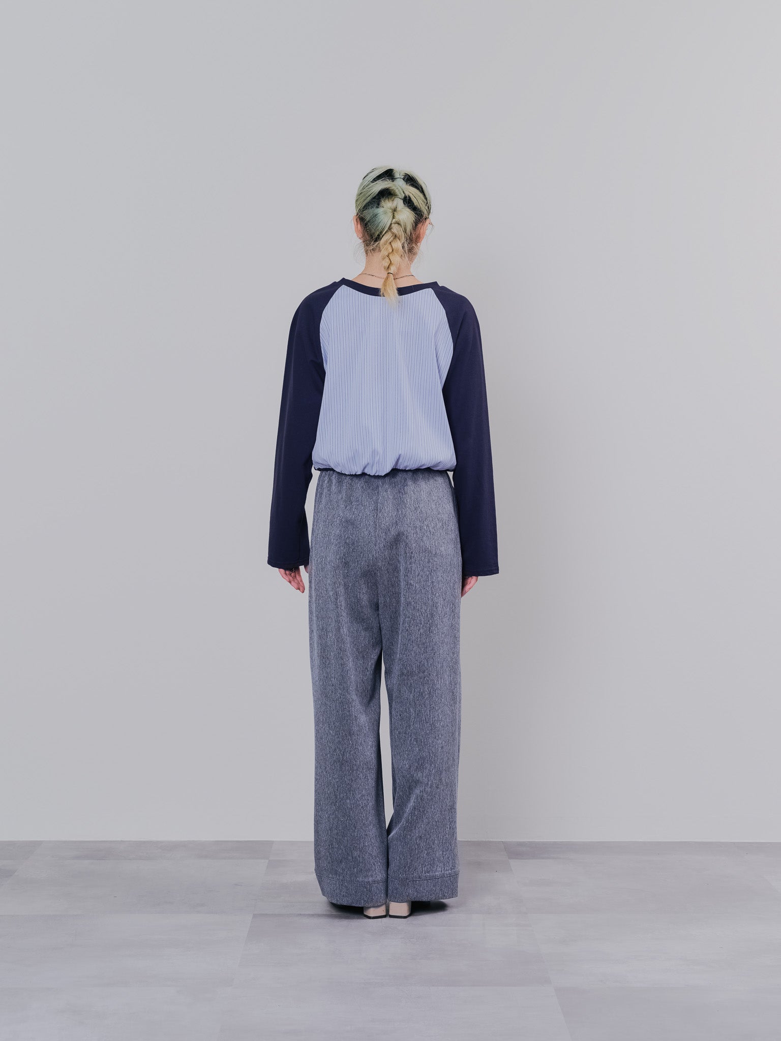 バックストライプトップス [601353] navy